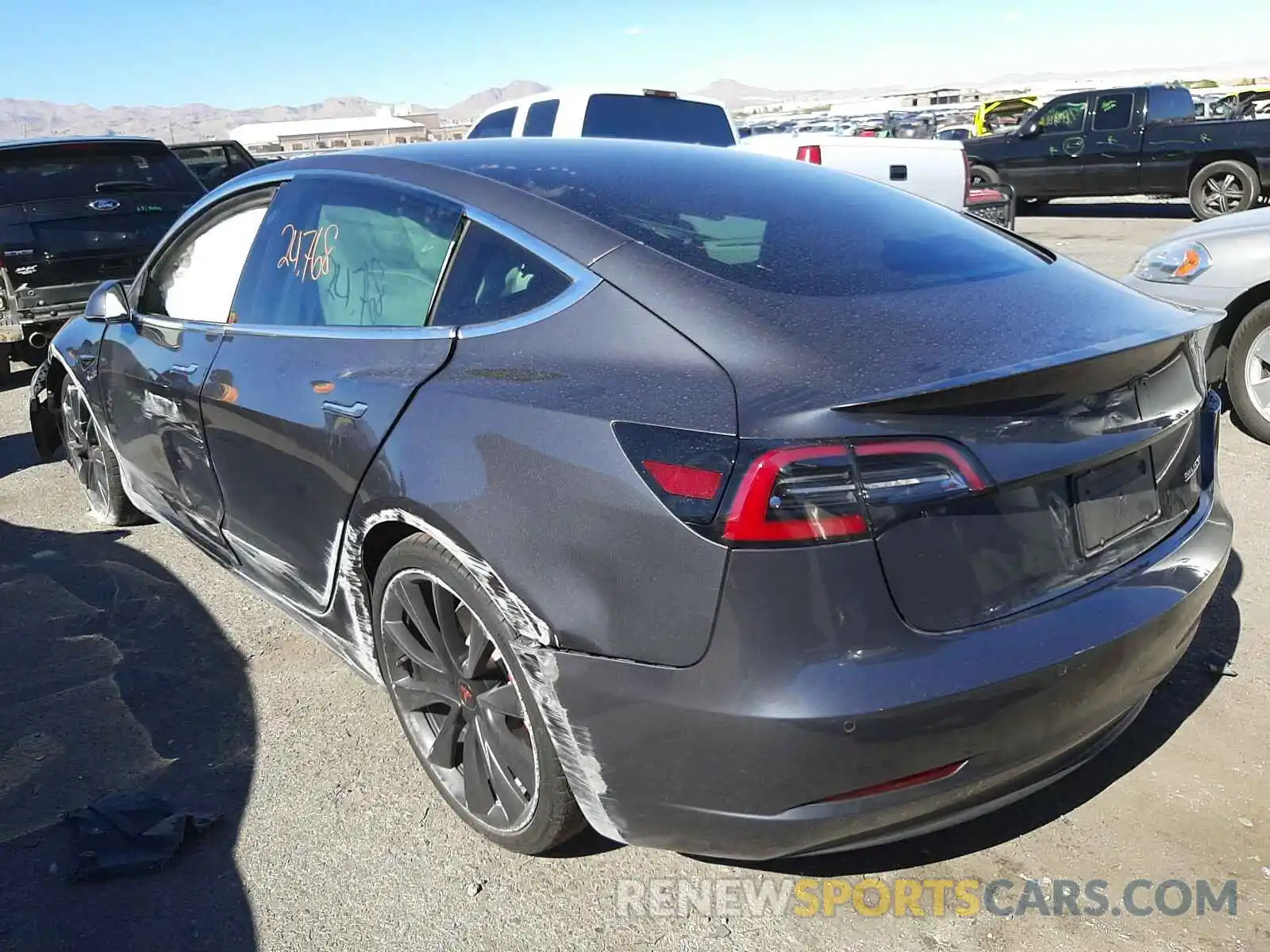 3 Photograph of a damaged car 5YJ3E1EC3LF623707 TESLA MODEL 3 2020