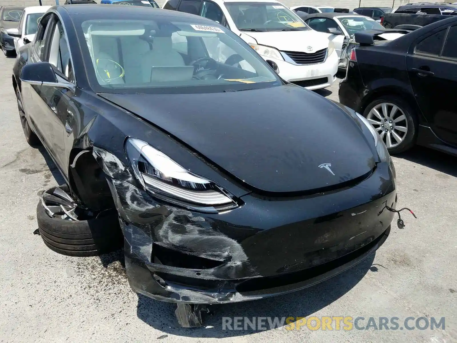 1 Photograph of a damaged car 5YJ3E1EC3LF624503 TESLA MODEL 3 2020