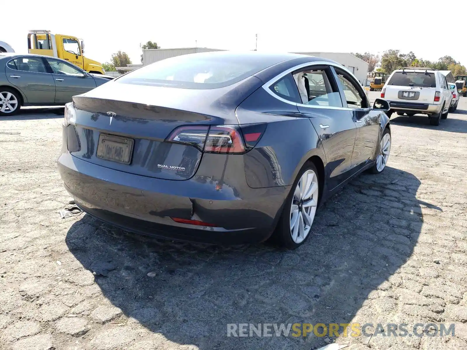 4 Photograph of a damaged car 5YJ3E1EC3LF627126 TESLA MODEL 3 2020