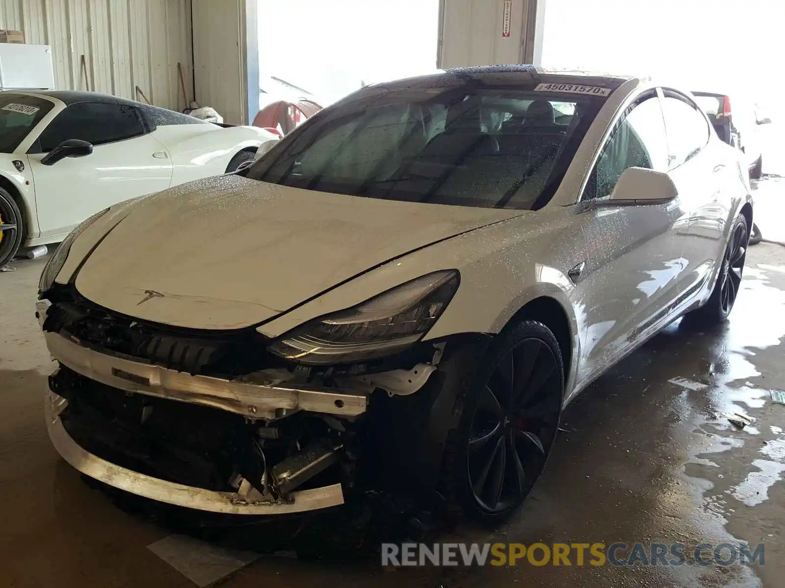 2 Photograph of a damaged car 5YJ3E1EC3LF714346 TESLA MODEL 3 2020