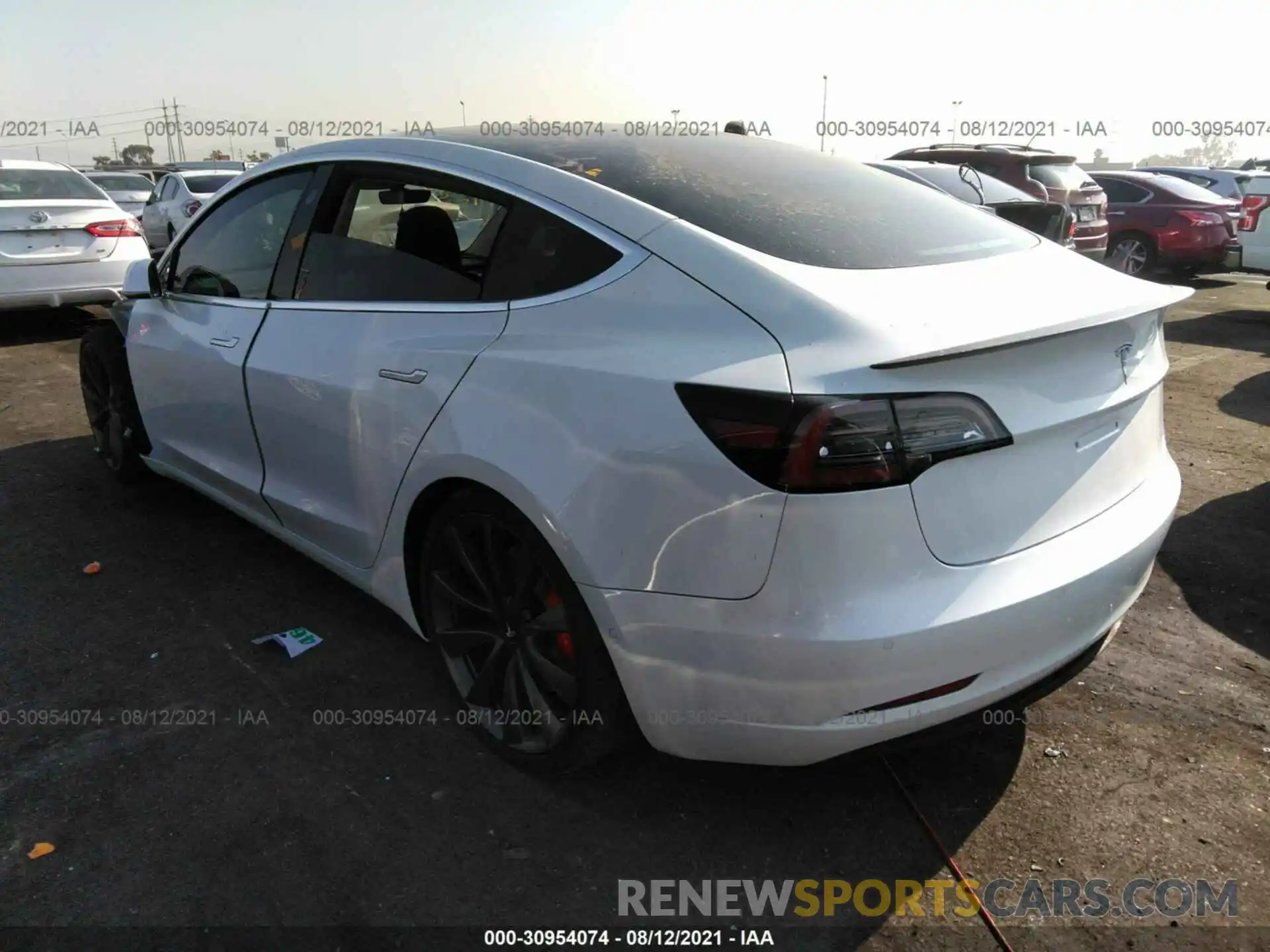 3 Photograph of a damaged car 5YJ3E1EC3LF719577 TESLA MODEL 3 2020