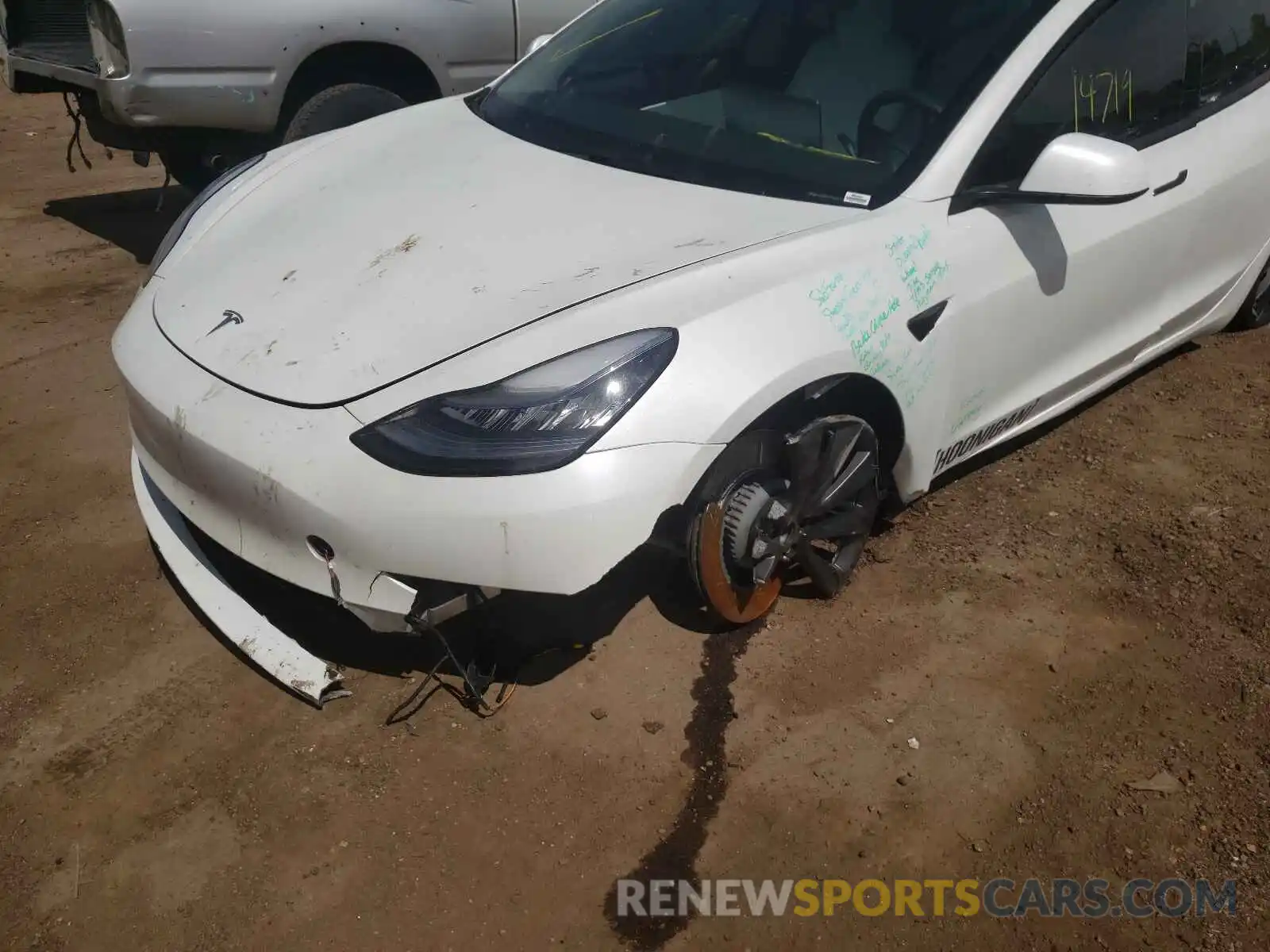 9 Photograph of a damaged car 5YJ3E1EC3LF742437 TESLA MODEL 3 2020