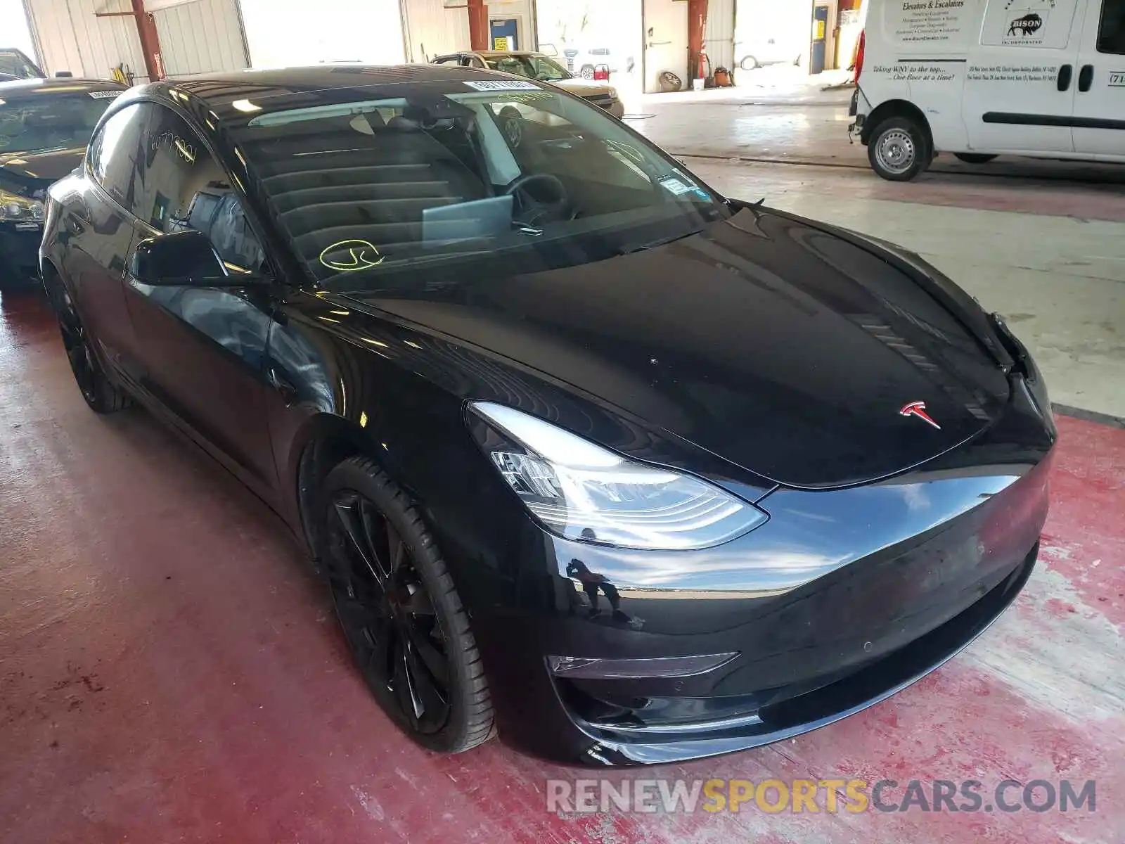 1 Photograph of a damaged car 5YJ3E1EC3LF788110 TESLA MODEL 3 2020