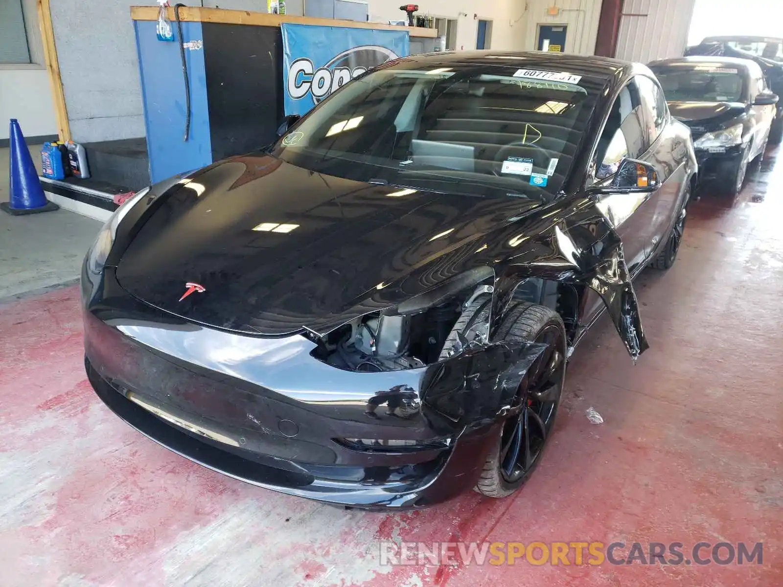 2 Photograph of a damaged car 5YJ3E1EC3LF788110 TESLA MODEL 3 2020