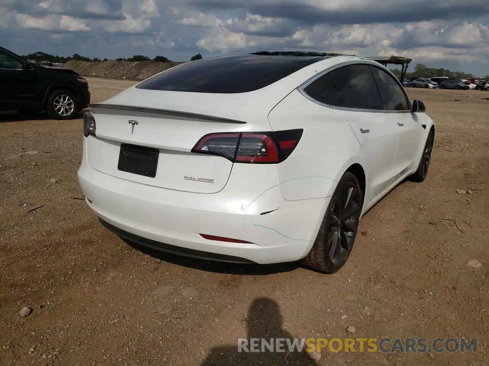 4 Photograph of a damaged car 5YJ3E1EC3LF796336 TESLA MODEL 3 2020