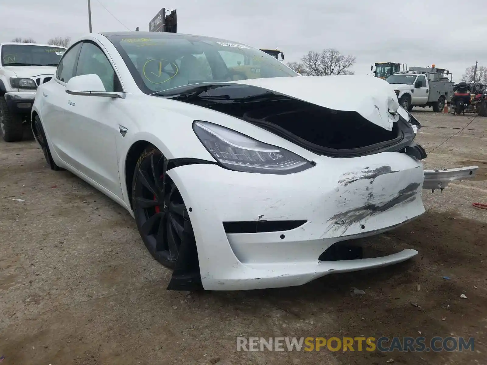 1 Фотография поврежденного автомобиля 5YJ3E1EC3LF796529 TESLA MODEL 3 2020