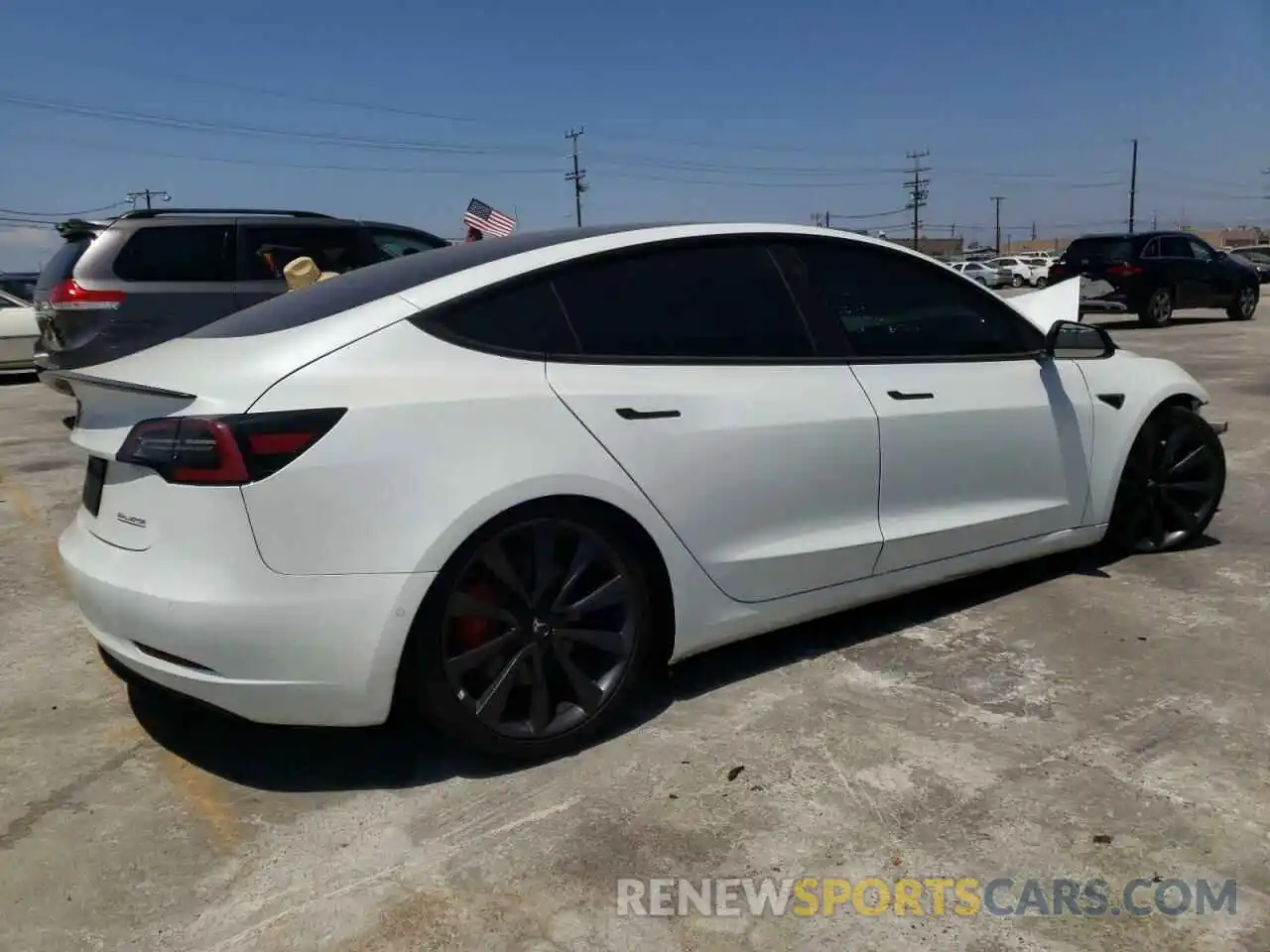 4 Photograph of a damaged car 5YJ3E1EC3LF805519 TESLA MODEL 3 2020