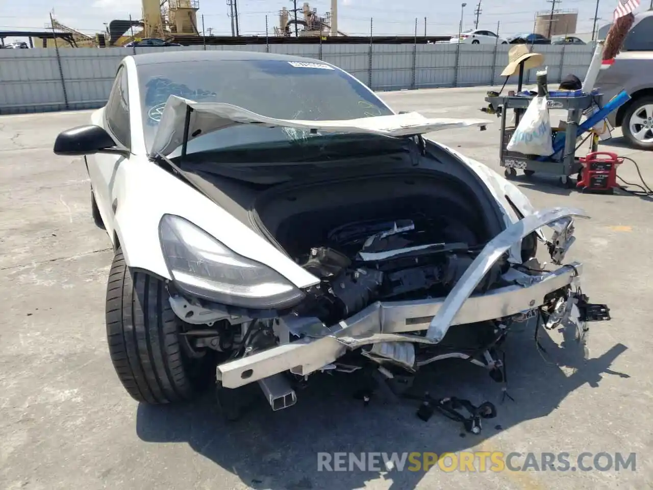 9 Photograph of a damaged car 5YJ3E1EC3LF805519 TESLA MODEL 3 2020