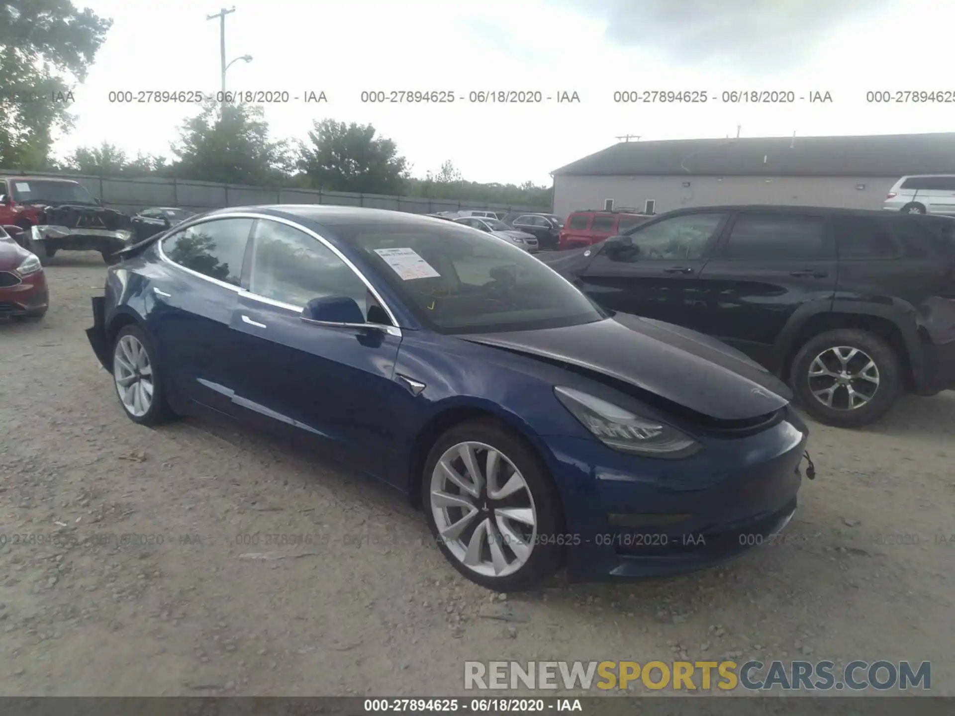 1 Photograph of a damaged car 5YJ3E1EC4LF586876 TESLA MODEL 3 2020