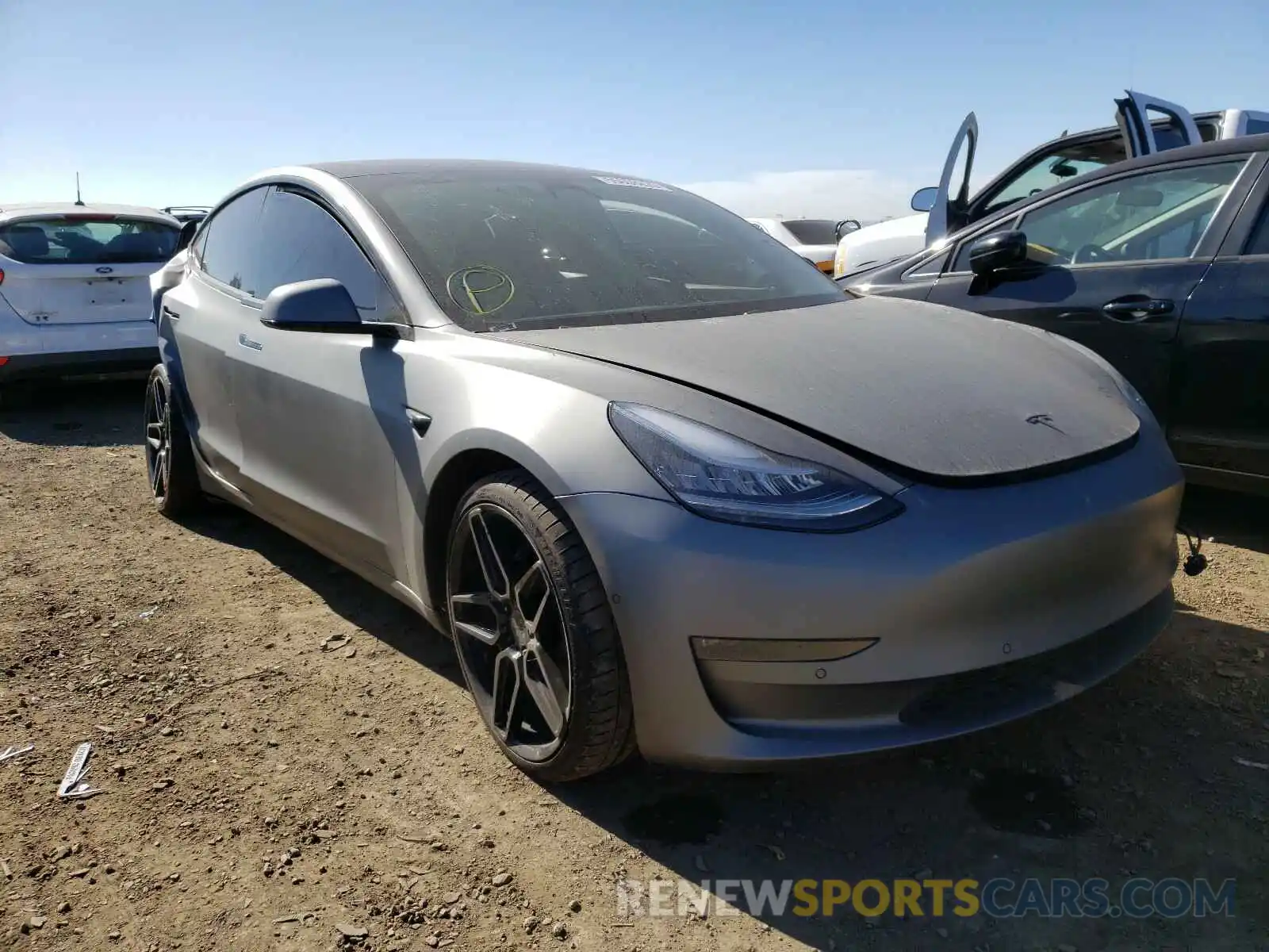 1 Photograph of a damaged car 5YJ3E1EC4LF601375 TESLA MODEL 3 2020