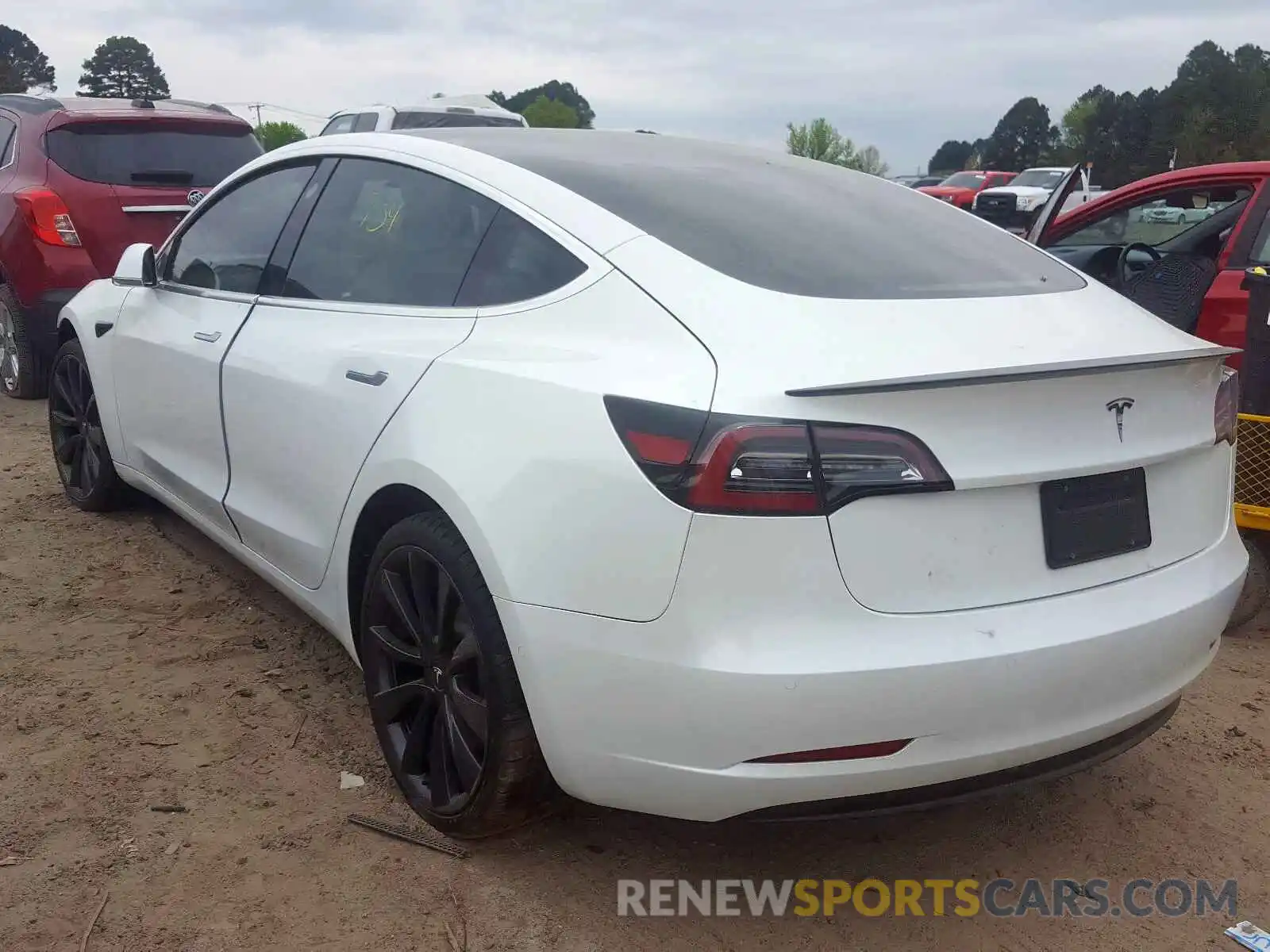 3 Photograph of a damaged car 5YJ3E1EC4LF603630 TESLA MODEL 3 2020