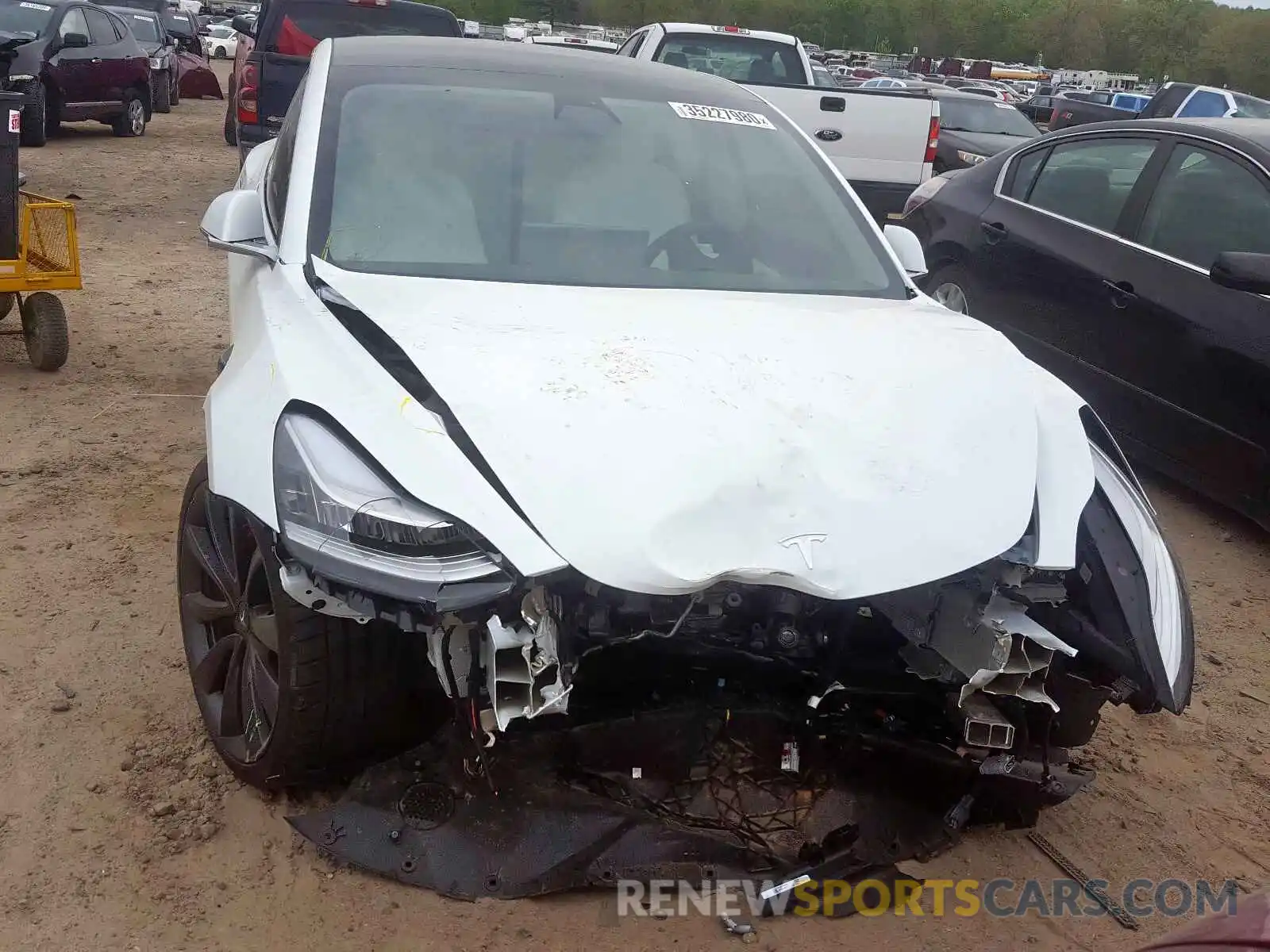 9 Photograph of a damaged car 5YJ3E1EC4LF603630 TESLA MODEL 3 2020