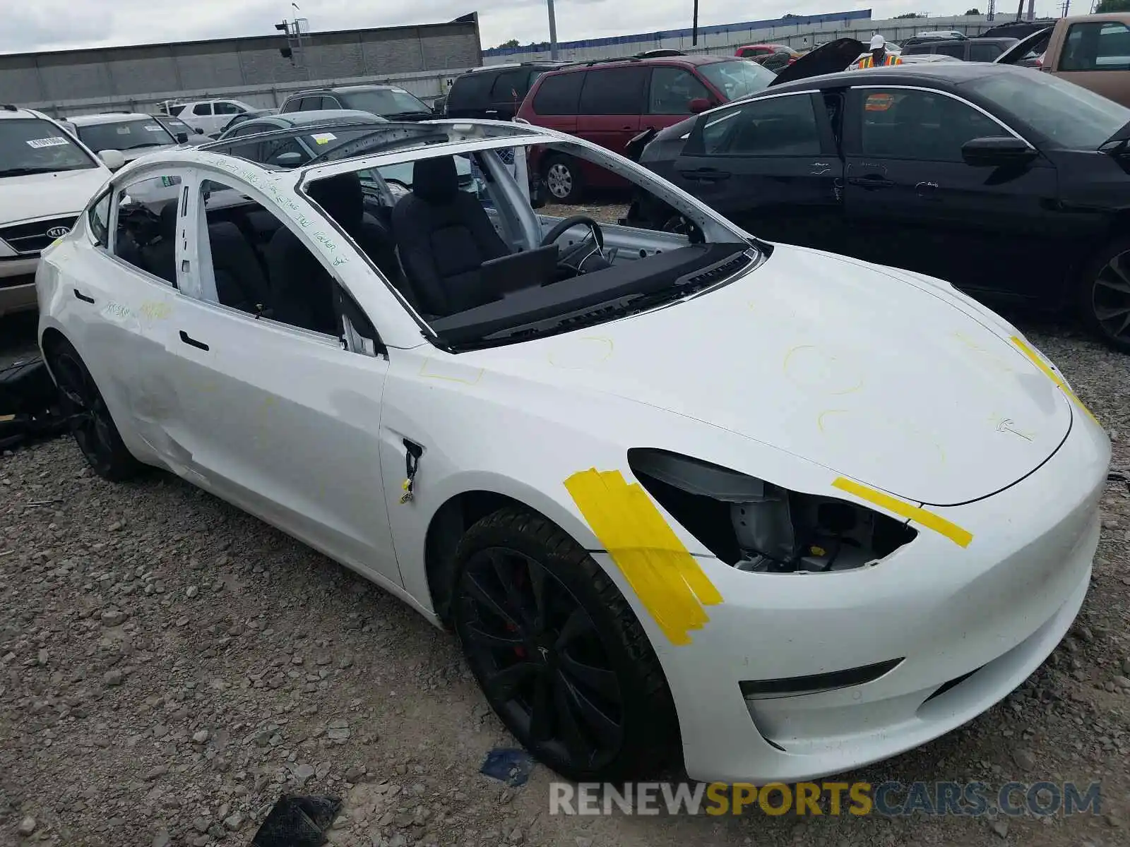 9 Photograph of a damaged car 5YJ3E1EC4LF624137 TESLA MODEL 3 2020