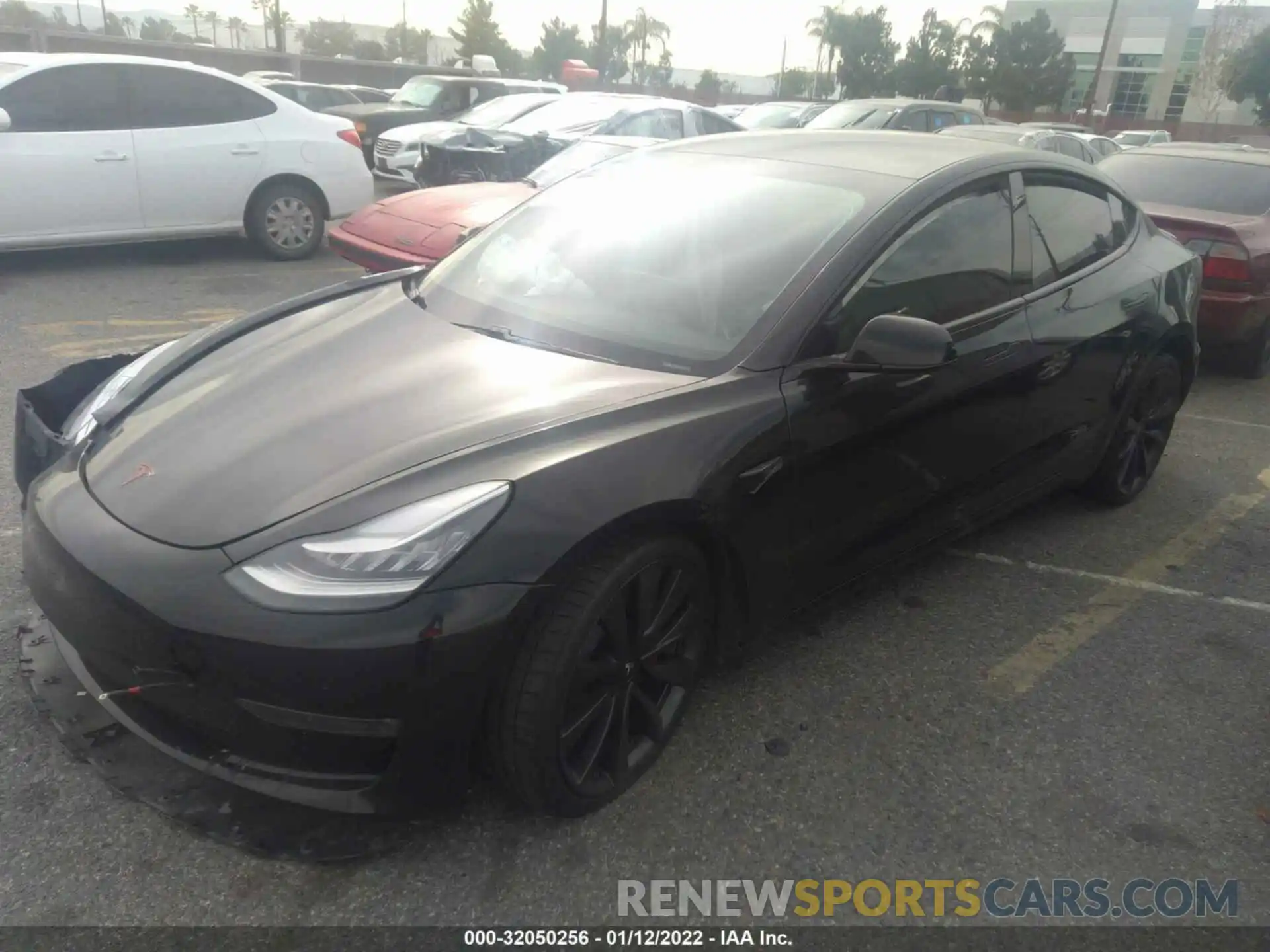 2 Photograph of a damaged car 5YJ3E1EC4LF640757 TESLA MODEL 3 2020