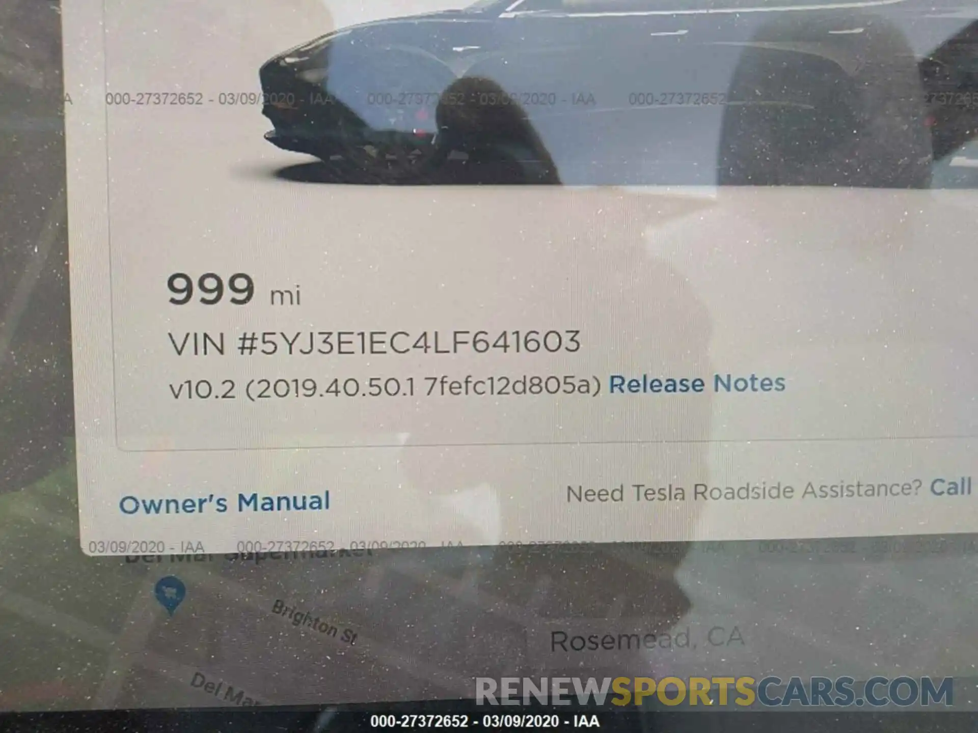 7 Photograph of a damaged car 5YJ3E1EC4LF641603 TESLA MODEL 3 2020