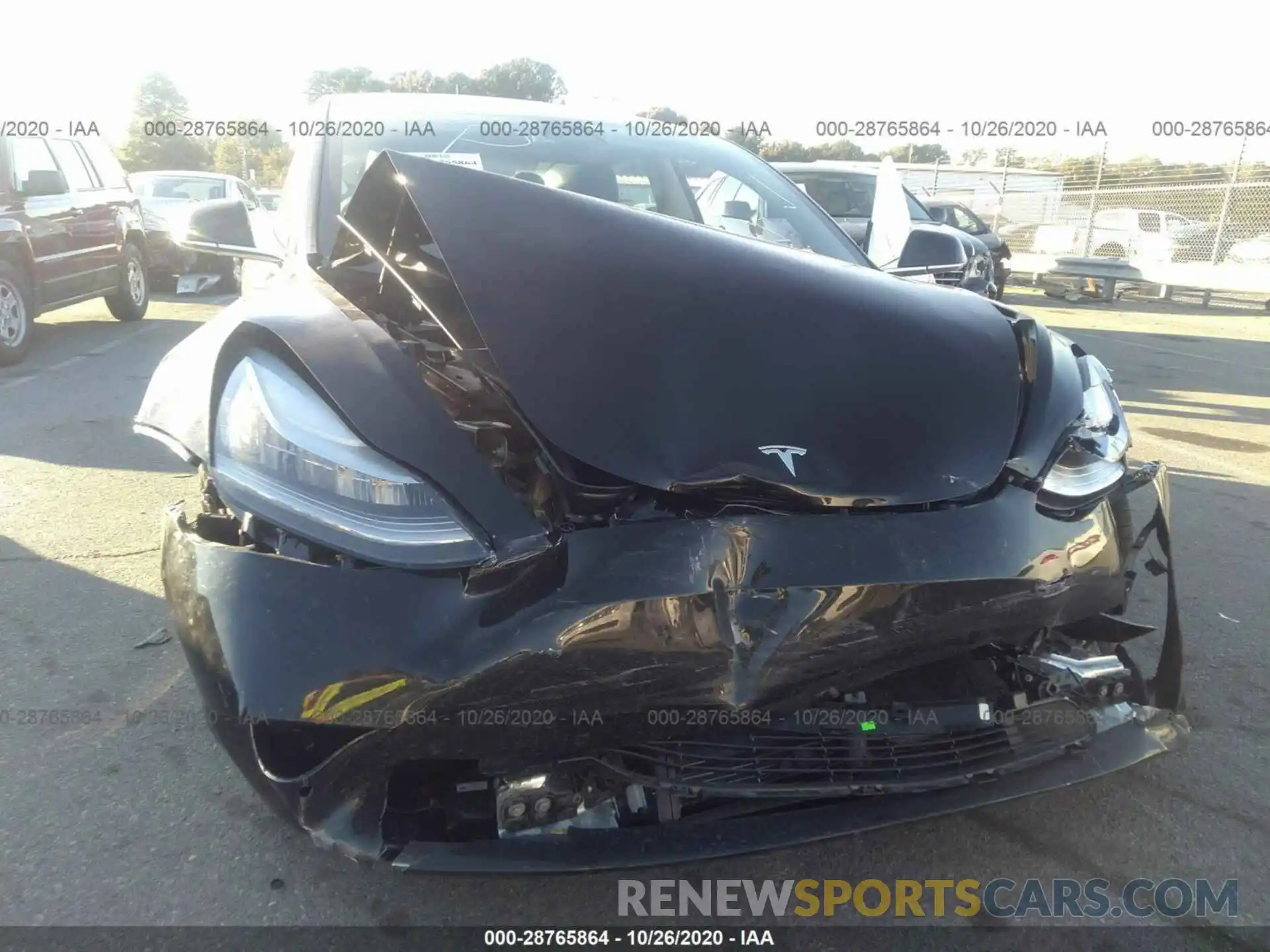 6 Photograph of a damaged car 5YJ3E1EC4LF713142 TESLA MODEL 3 2020