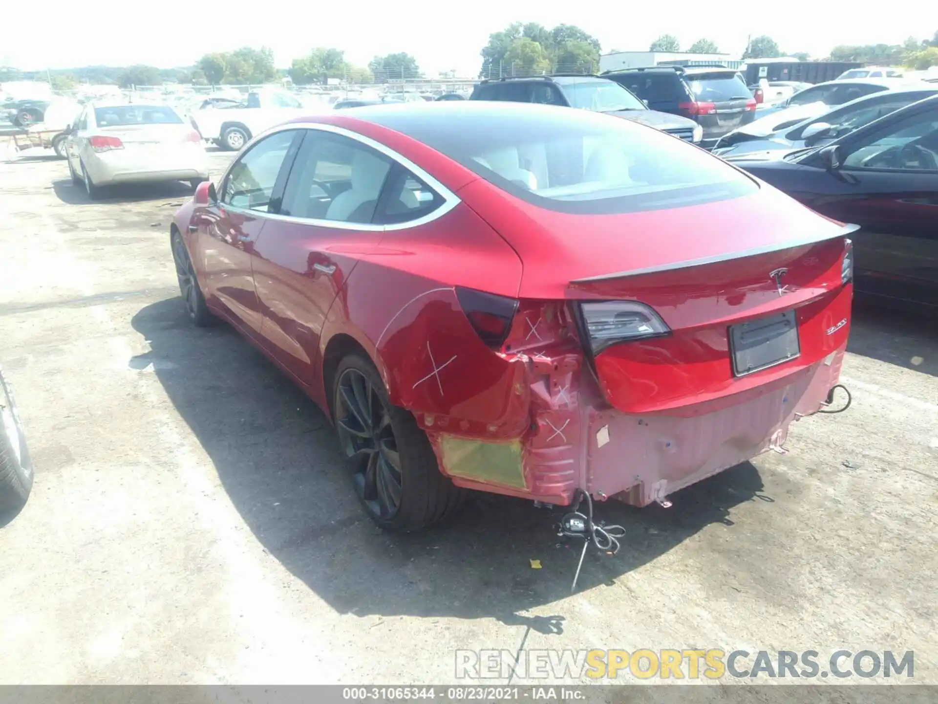 3 Photograph of a damaged car 5YJ3E1EC4LF714744 TESLA MODEL 3 2020