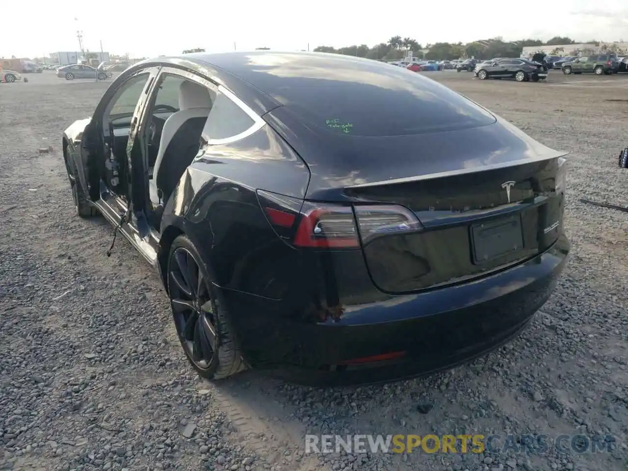 3 Photograph of a damaged car 5YJ3E1EC4LF742382 TESLA MODEL 3 2020