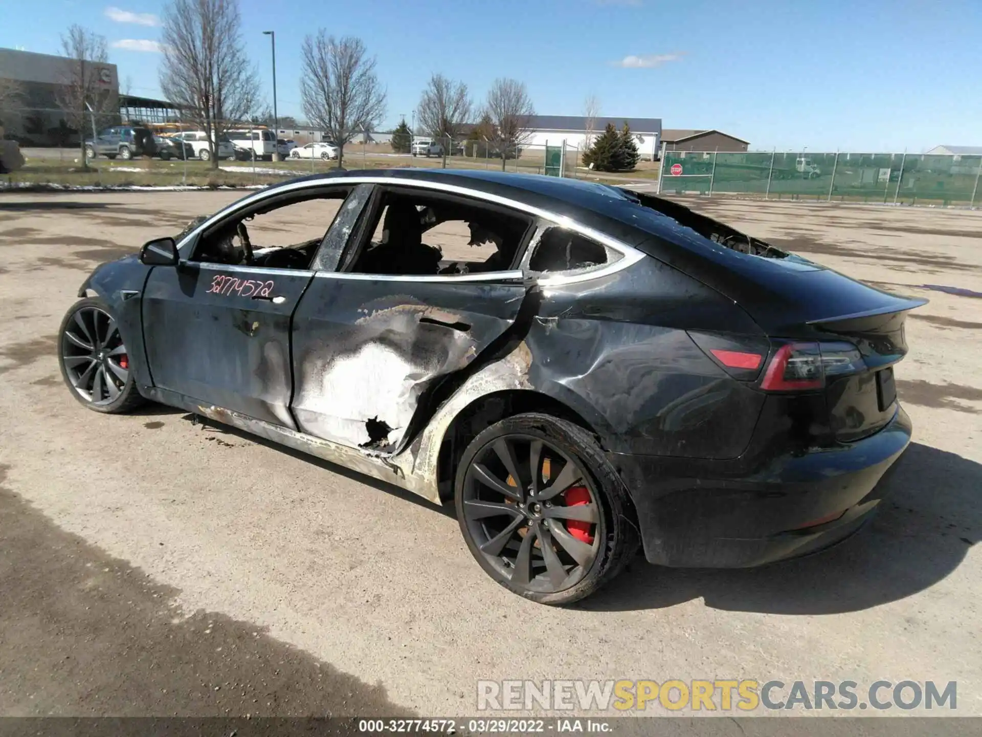 3 Photograph of a damaged car 5YJ3E1EC4LF742530 TESLA MODEL 3 2020