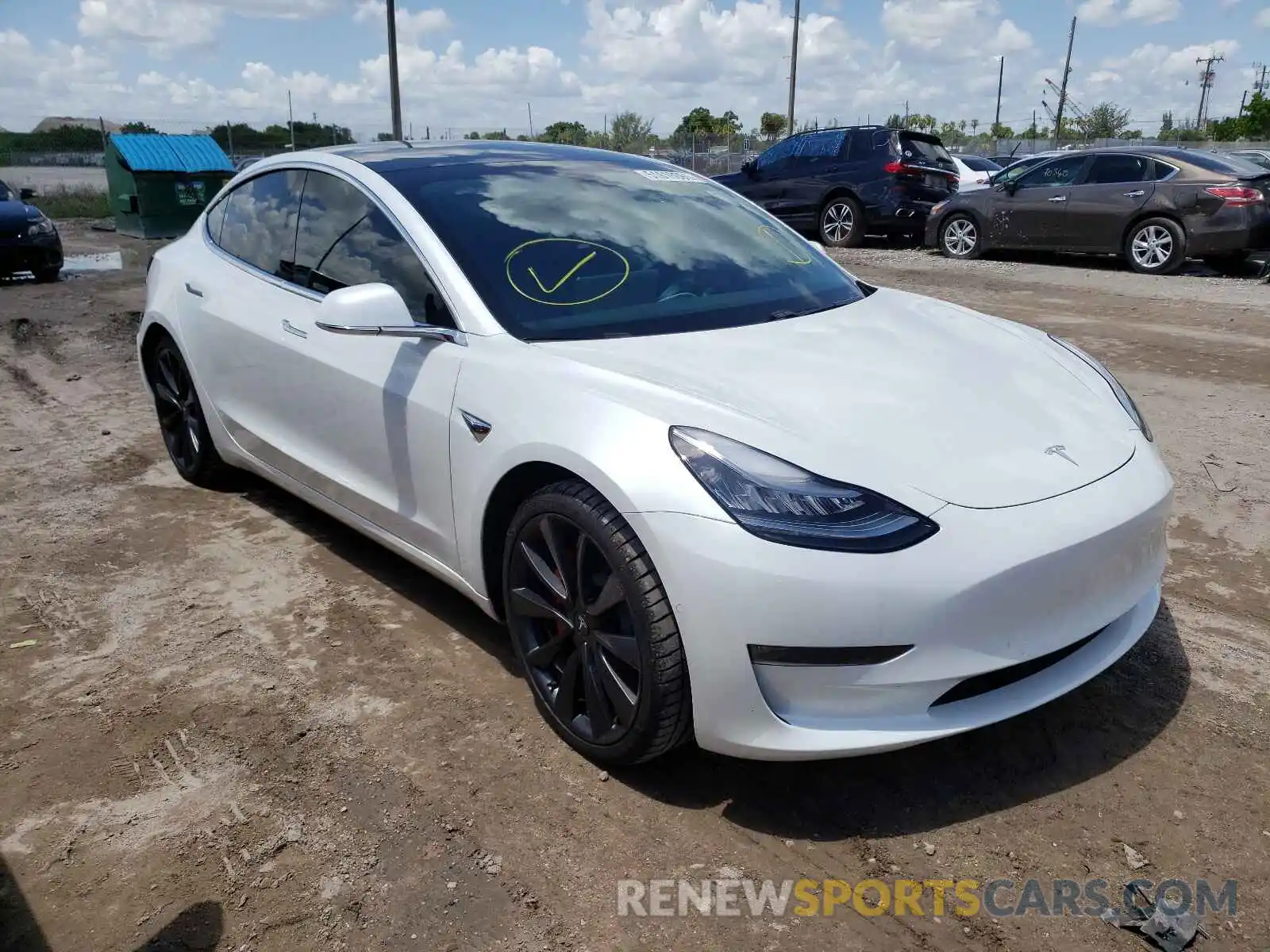 1 Фотография поврежденного автомобиля 5YJ3E1EC4LF800197 TESLA MODEL 3 2020