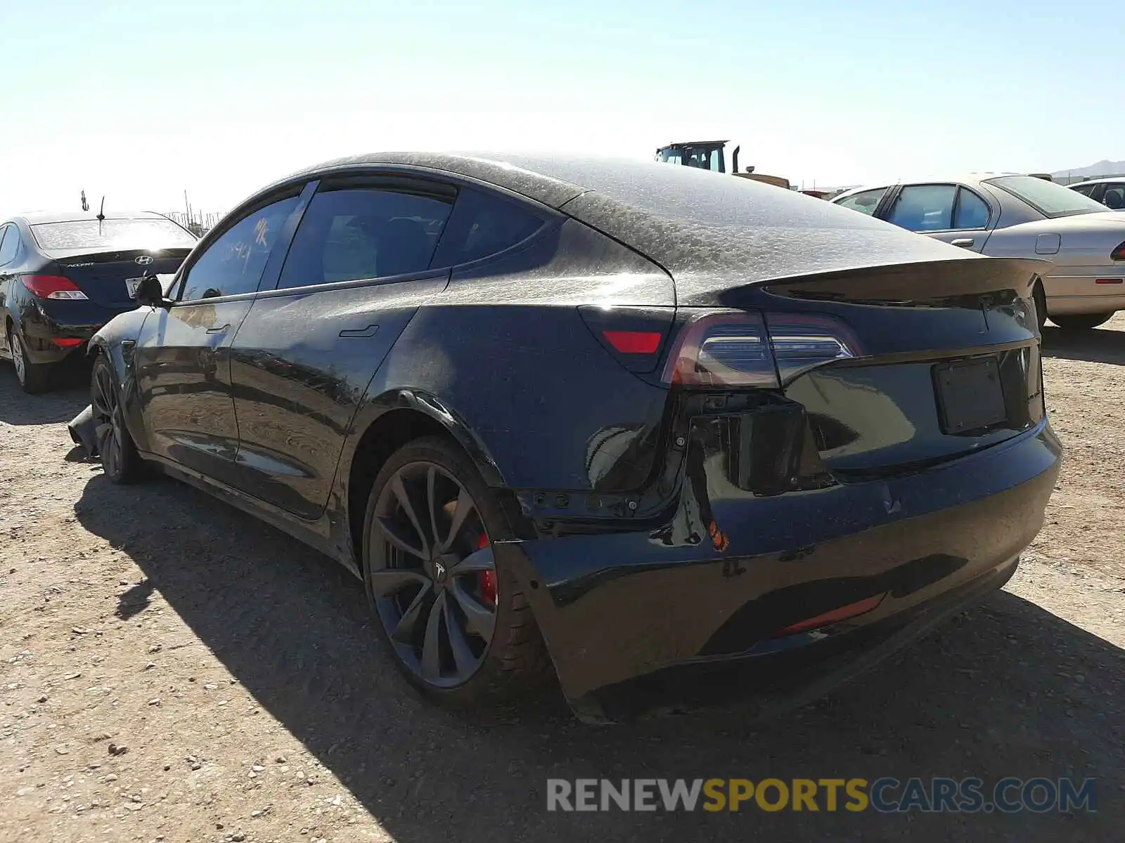 3 Photograph of a damaged car 5YJ3E1EC4LF804640 TESLA MODEL 3 2020