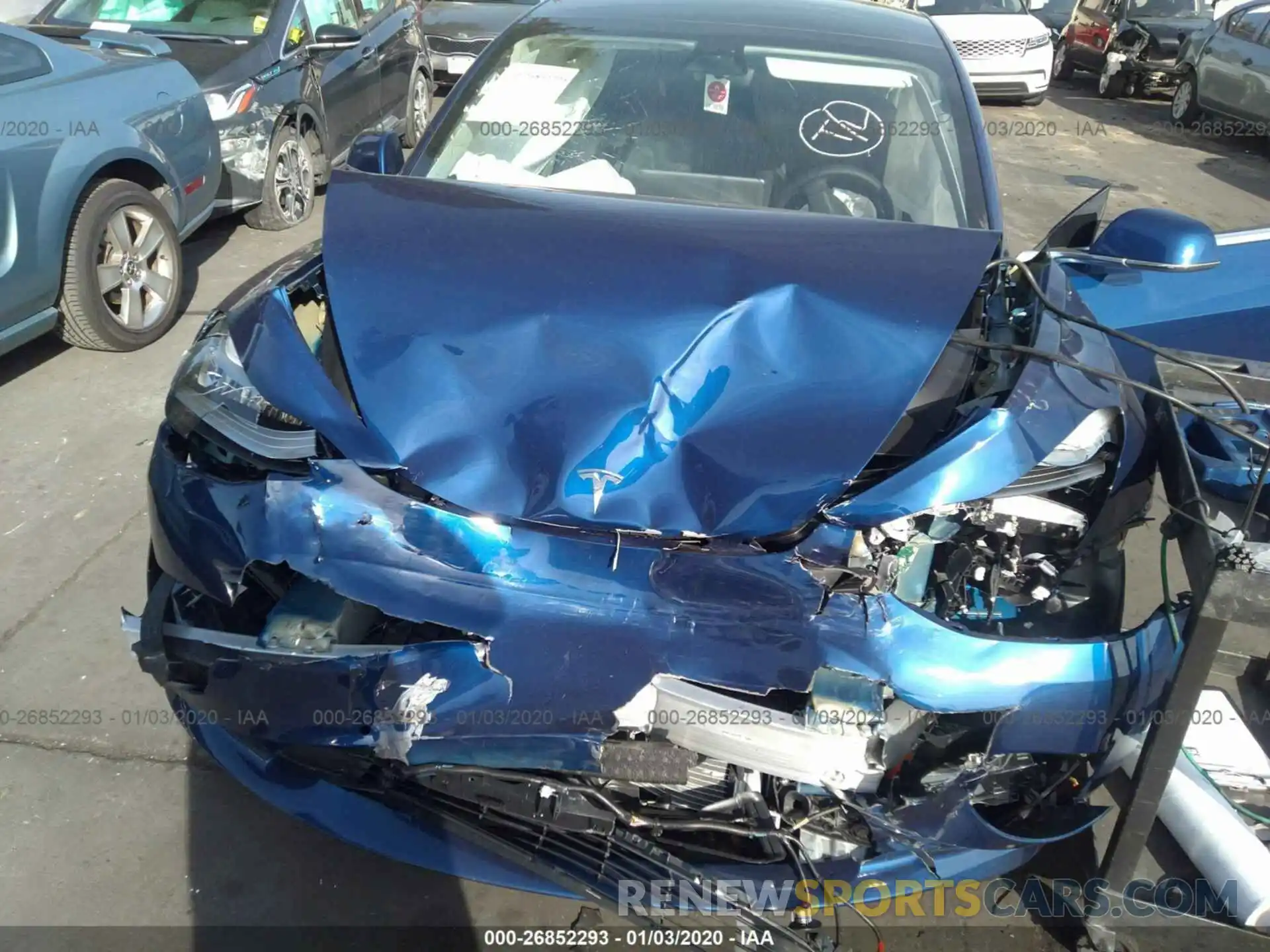 6 Photograph of a damaged car 5YJ3E1EC5LF602230 TESLA MODEL 3 2020