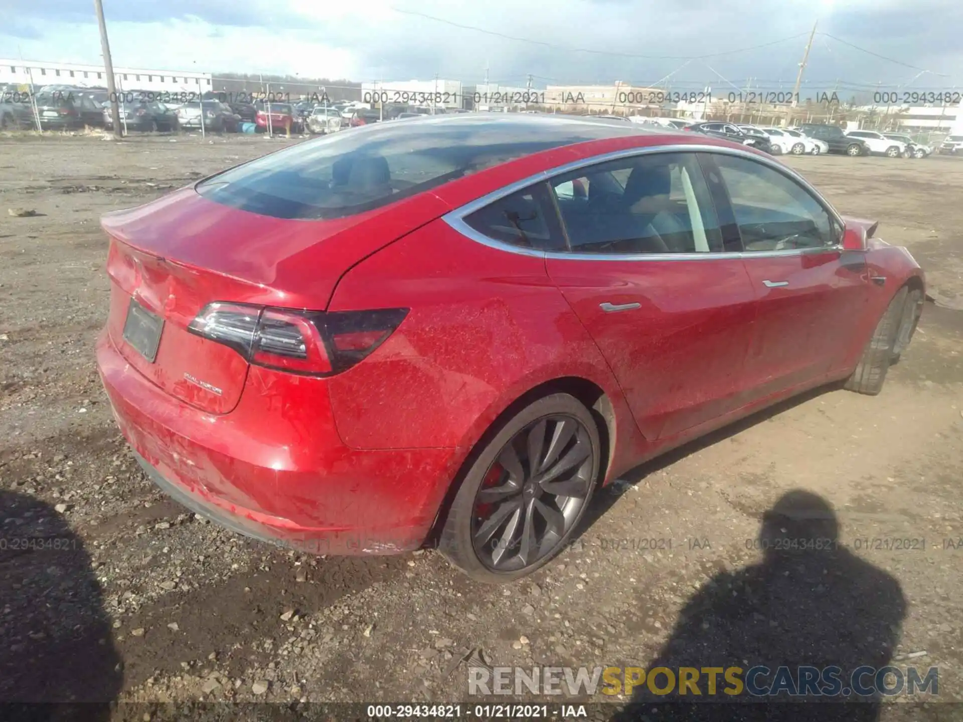 4 Фотография поврежденного автомобиля 5YJ3E1EC5LF603006 TESLA MODEL 3 2020