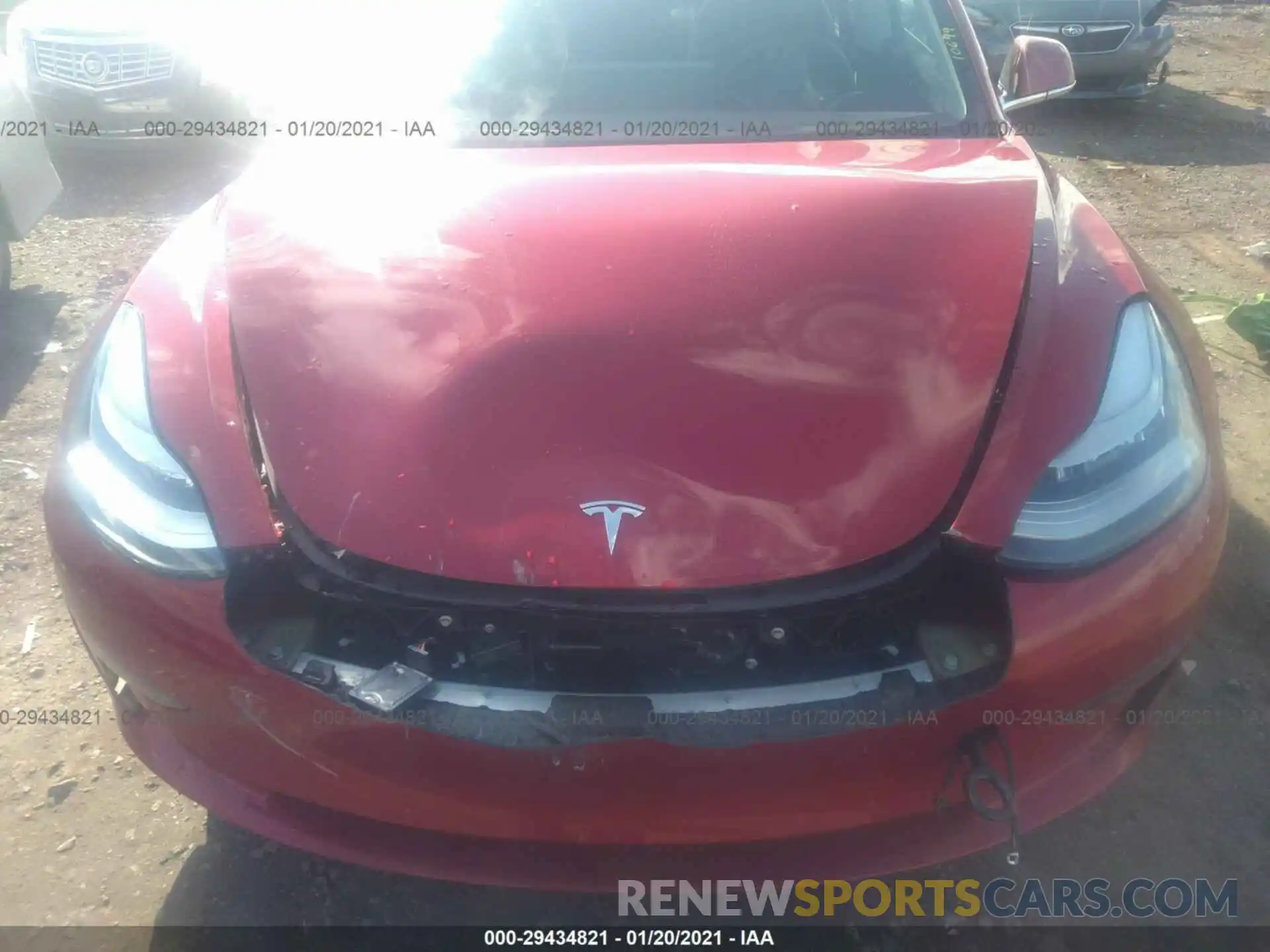 6 Photograph of a damaged car 5YJ3E1EC5LF603006 TESLA MODEL 3 2020