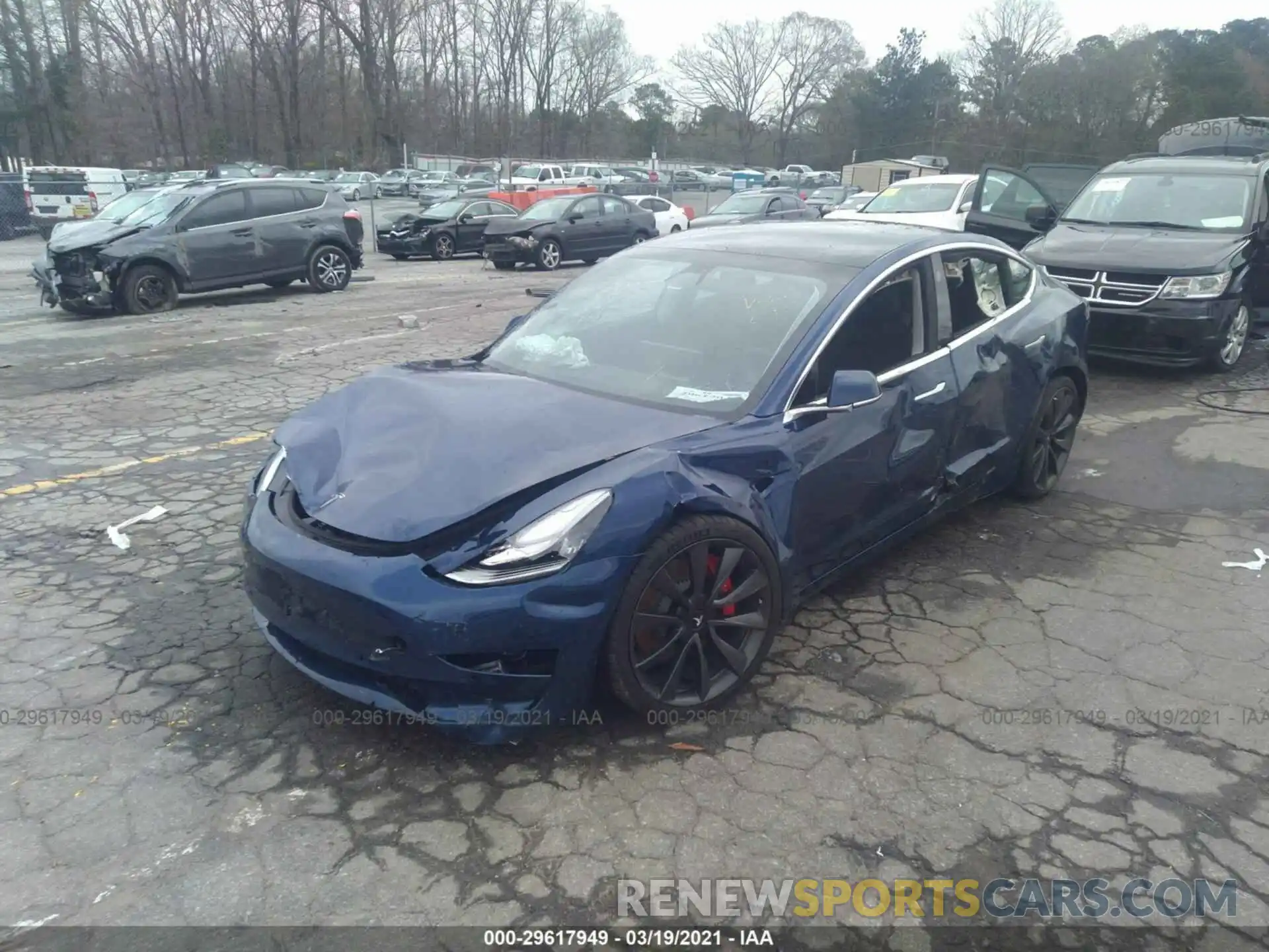 6 Photograph of a damaged car 5YJ3E1EC5LF603121 TESLA MODEL 3 2020