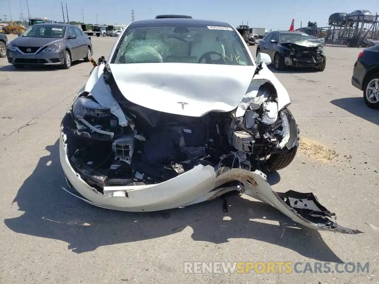 9 Photograph of a damaged car 5YJ3E1EC5LF624728 TESLA MODEL 3 2020