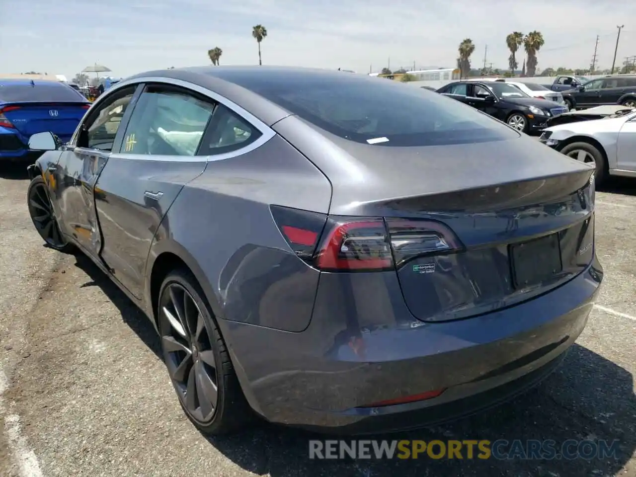 3 Photograph of a damaged car 5YJ3E1EC5LF647216 TESLA MODEL 3 2020