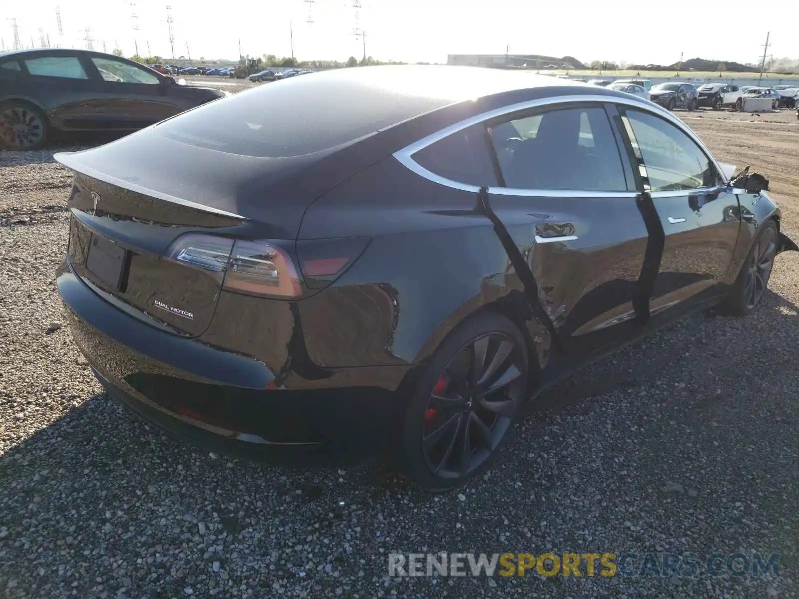 4 Photograph of a damaged car 5YJ3E1EC5LF713098 TESLA MODEL 3 2020