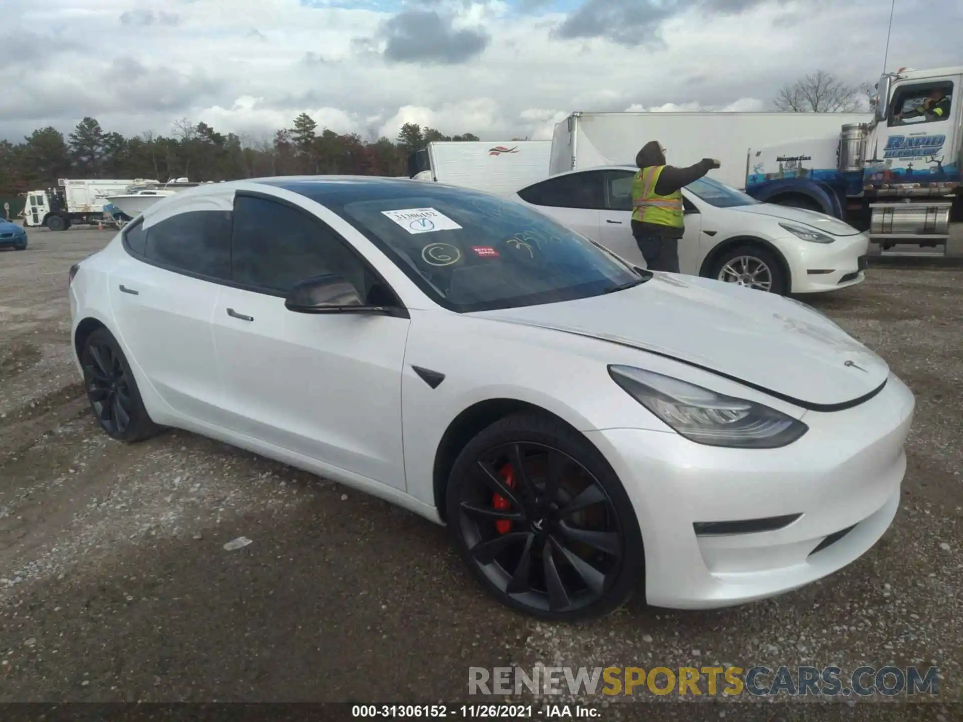 1 Photograph of a damaged car 5YJ3E1EC5LF720746 TESLA MODEL 3 2020