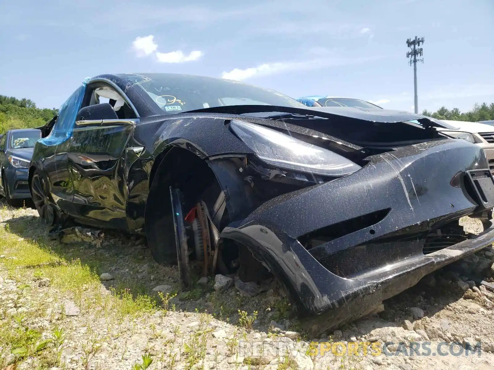 10 Photograph of a damaged car 5YJ3E1EC5LF791686 TESLA MODEL 3 2020