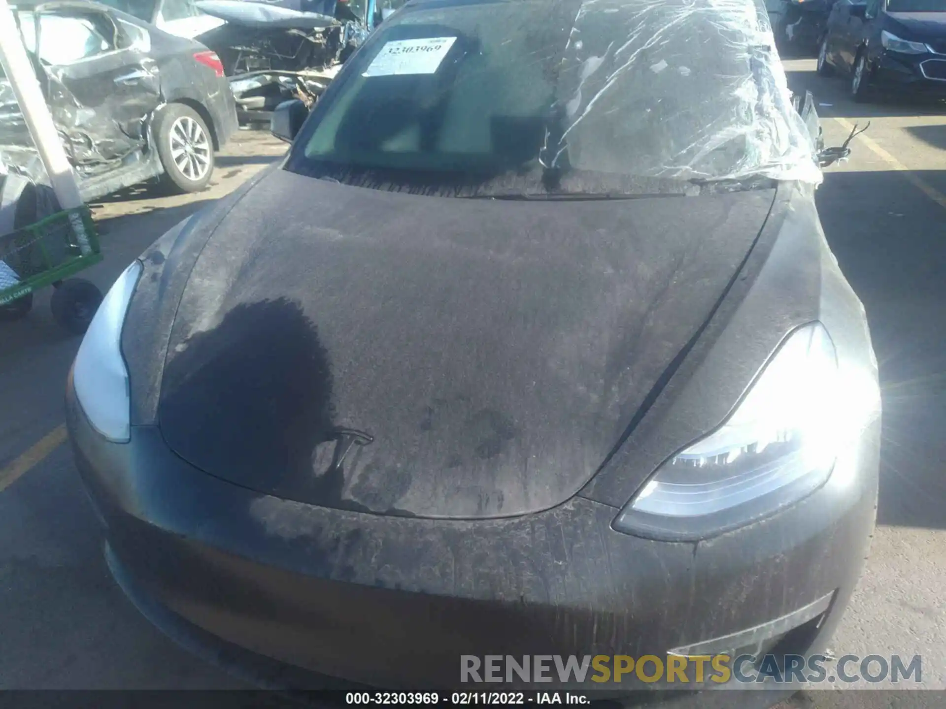 10 Photograph of a damaged car 5YJ3E1EC5LF791901 TESLA MODEL 3 2020