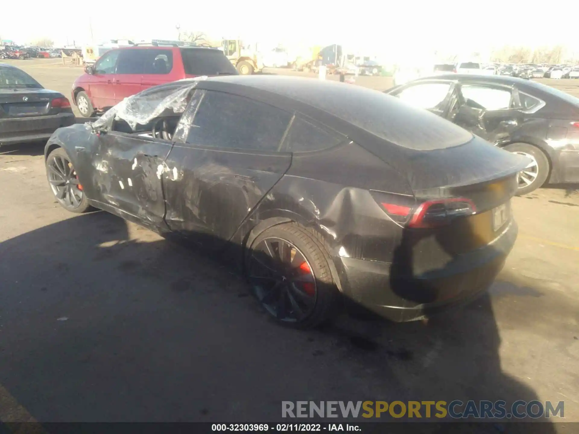 3 Photograph of a damaged car 5YJ3E1EC5LF791901 TESLA MODEL 3 2020