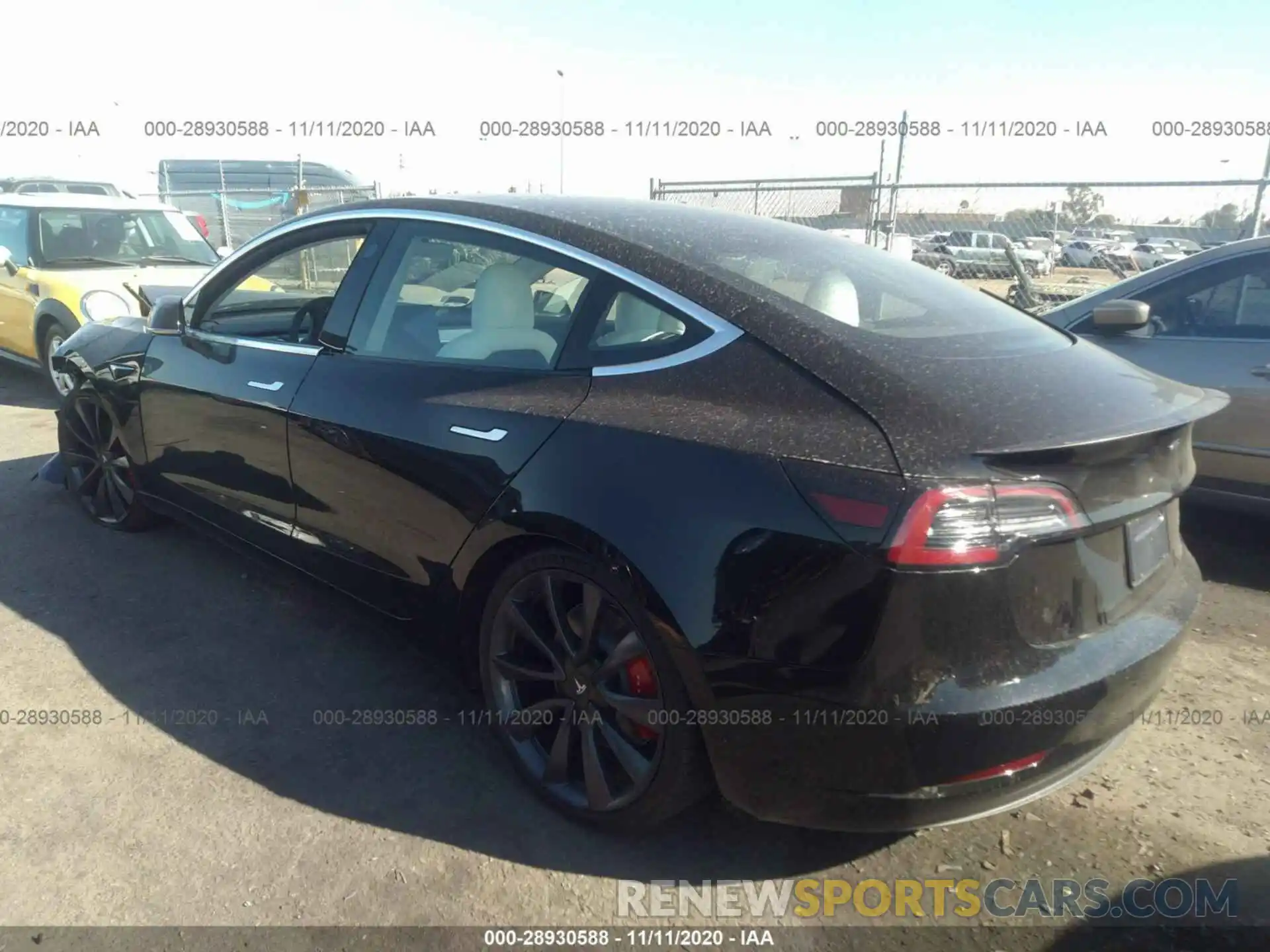 3 Photograph of a damaged car 5YJ3E1EC5LF796399 TESLA MODEL 3 2020