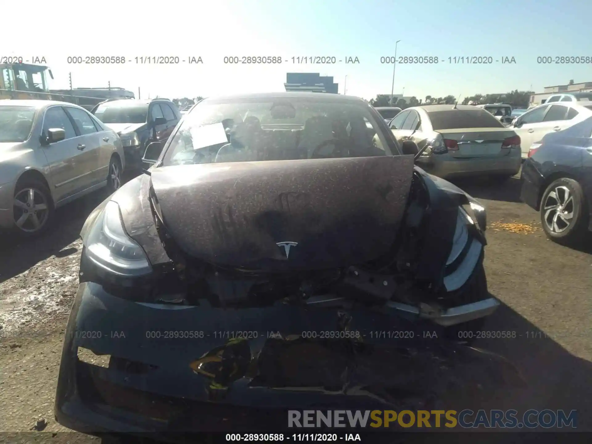 6 Photograph of a damaged car 5YJ3E1EC5LF796399 TESLA MODEL 3 2020