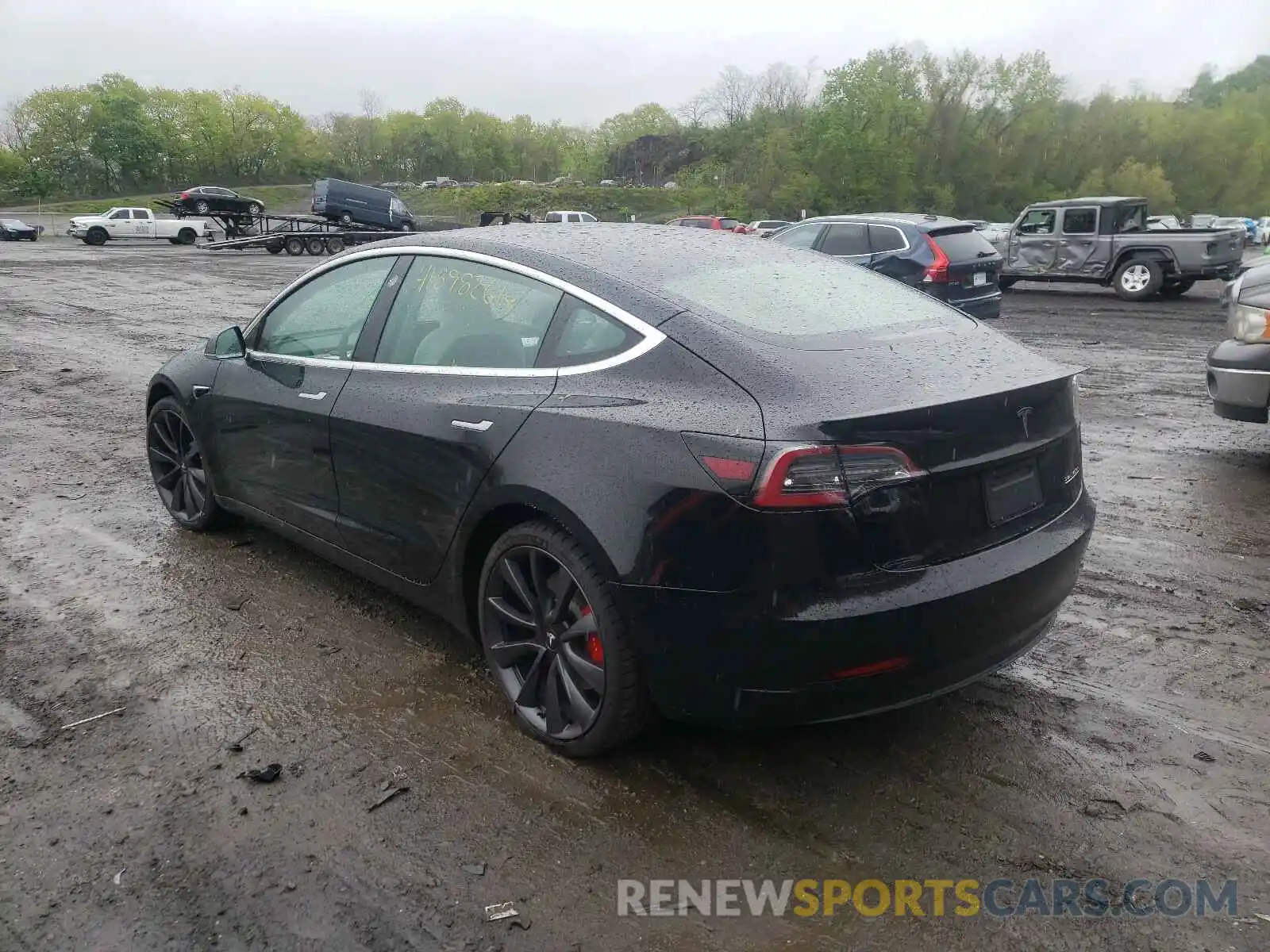 3 Photograph of a damaged car 5YJ3E1EC5LF796404 TESLA MODEL 3 2020