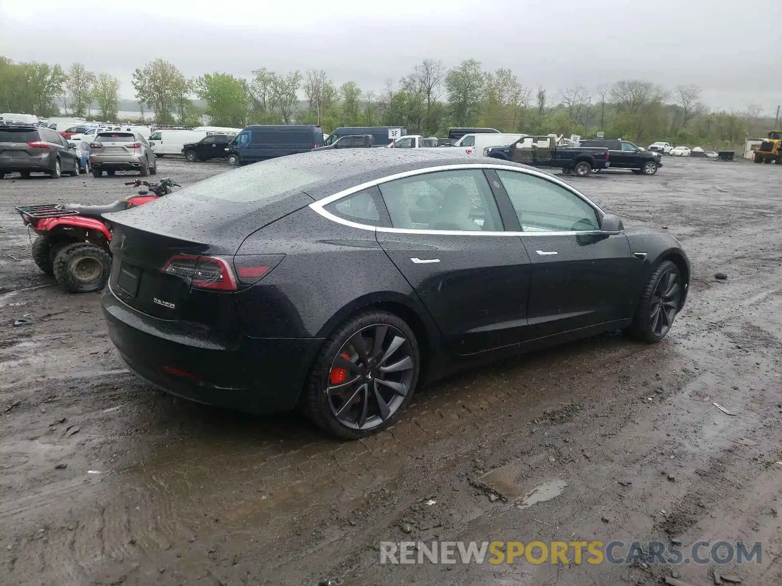 4 Photograph of a damaged car 5YJ3E1EC5LF796404 TESLA MODEL 3 2020