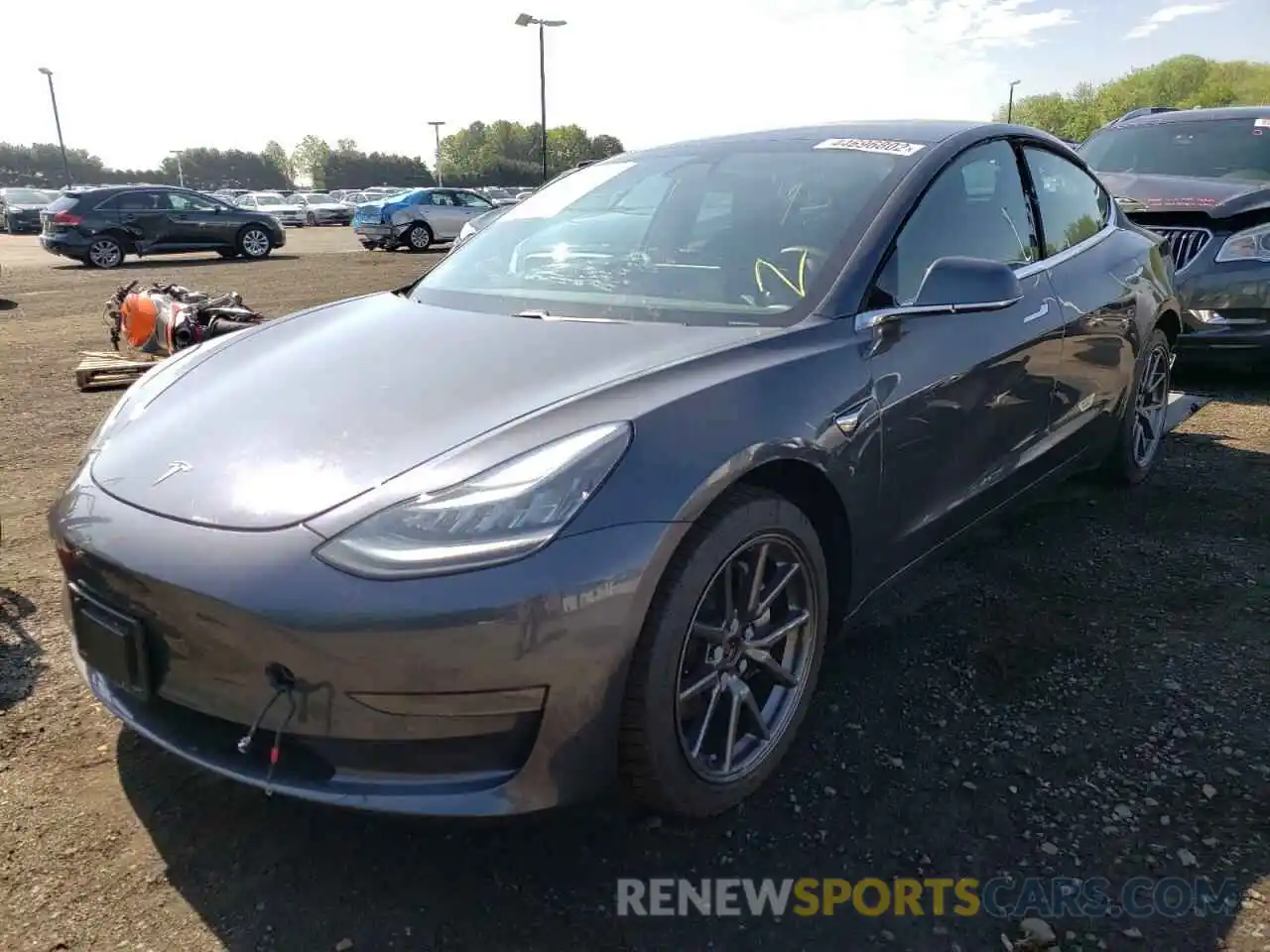 2 Photograph of a damaged car 5YJ3E1EC6LF586314 TESLA MODEL 3 2020