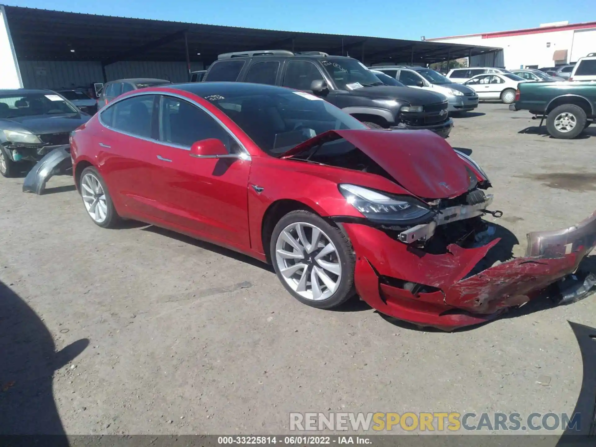 1 Photograph of a damaged car 5YJ3E1EC6LF627279 TESLA MODEL 3 2020