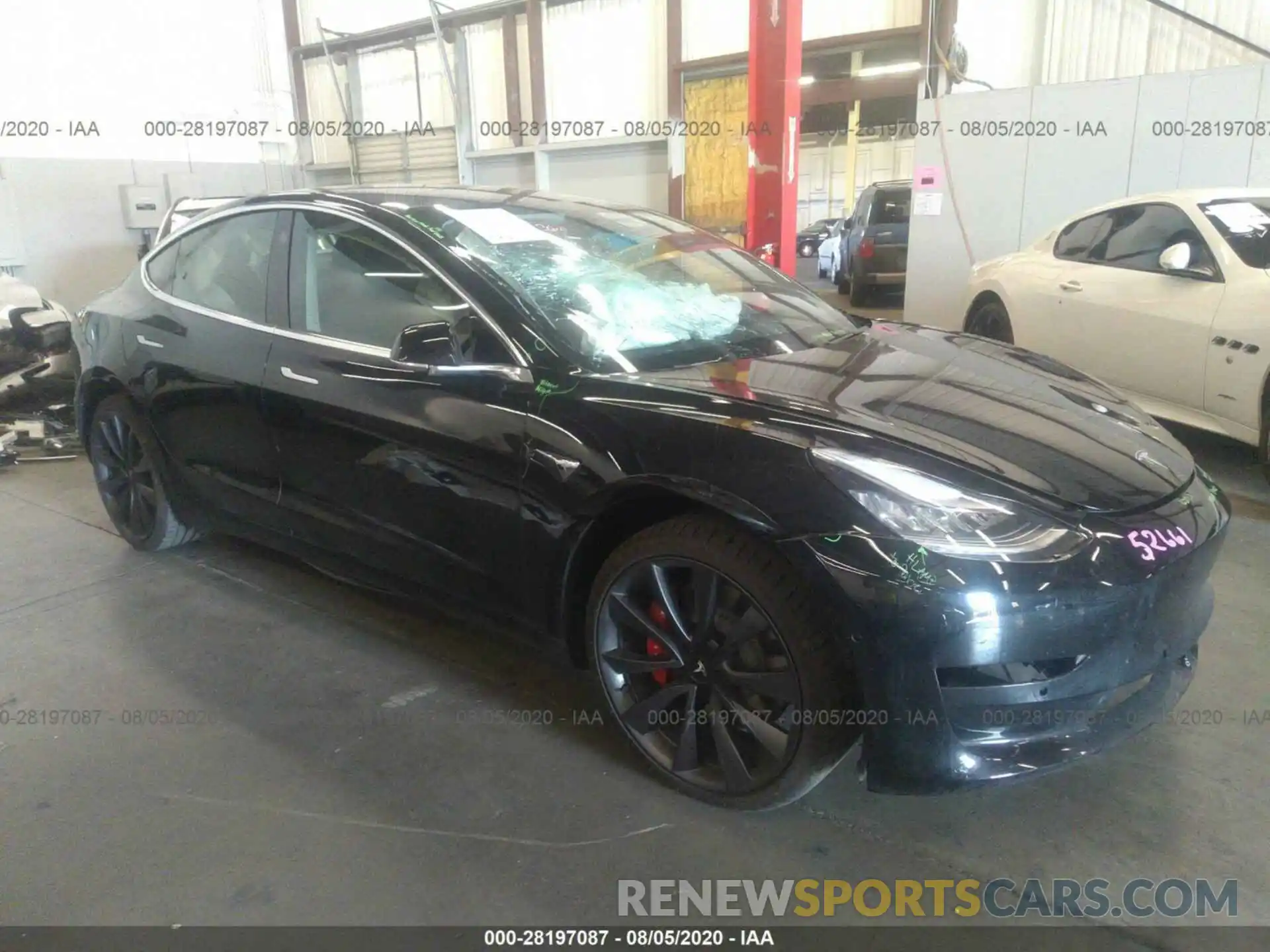 1 Photograph of a damaged car 5YJ3E1EC6LF669192 TESLA MODEL 3 2020