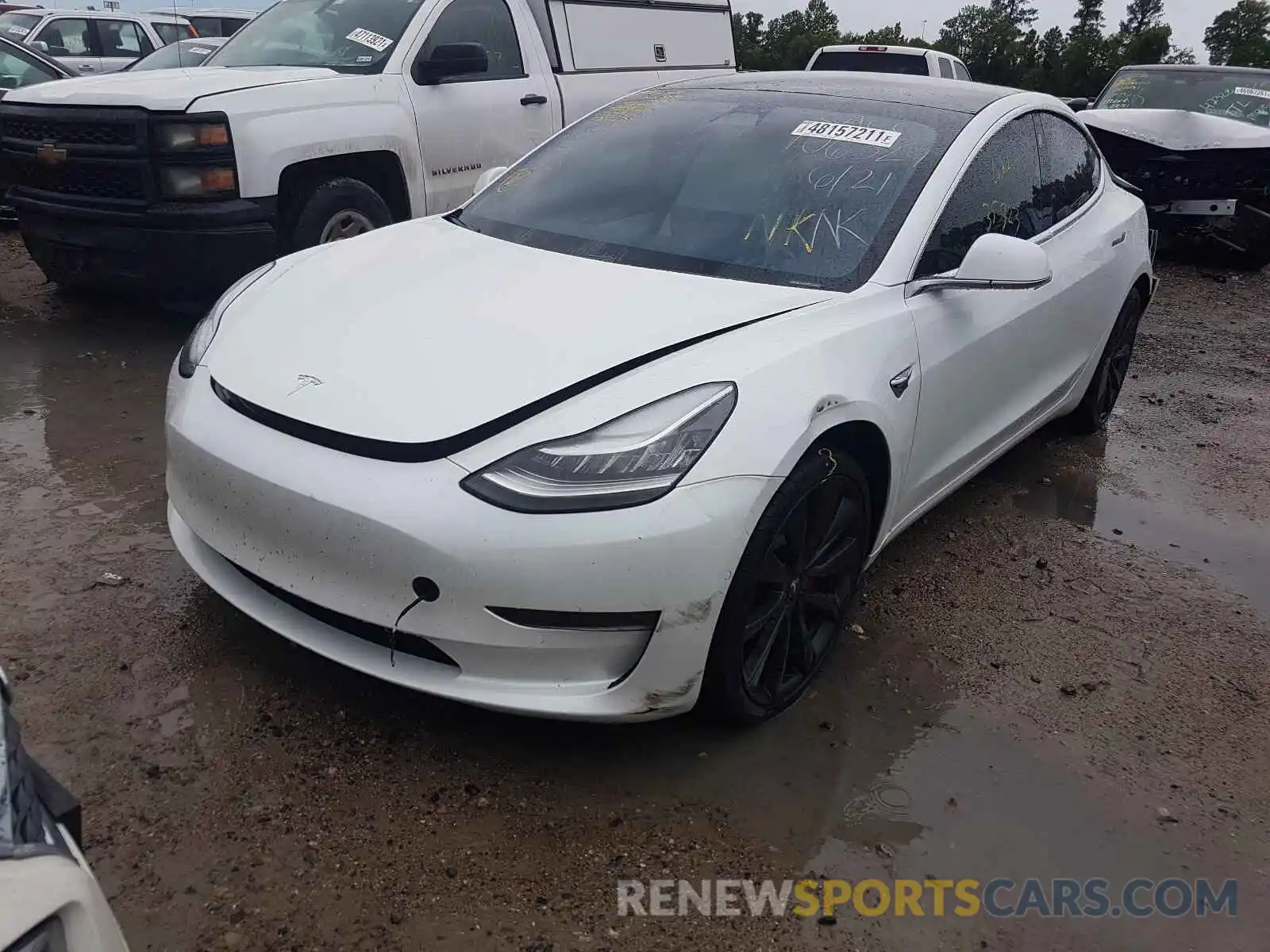 2 Photograph of a damaged car 5YJ3E1EC6LF715068 TESLA MODEL 3 2020