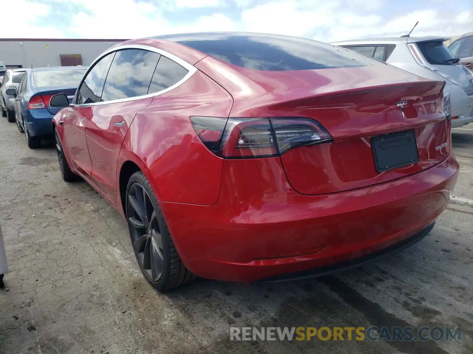 3 Photograph of a damaged car 5YJ3E1EC6LF742562 TESLA MODEL 3 2020