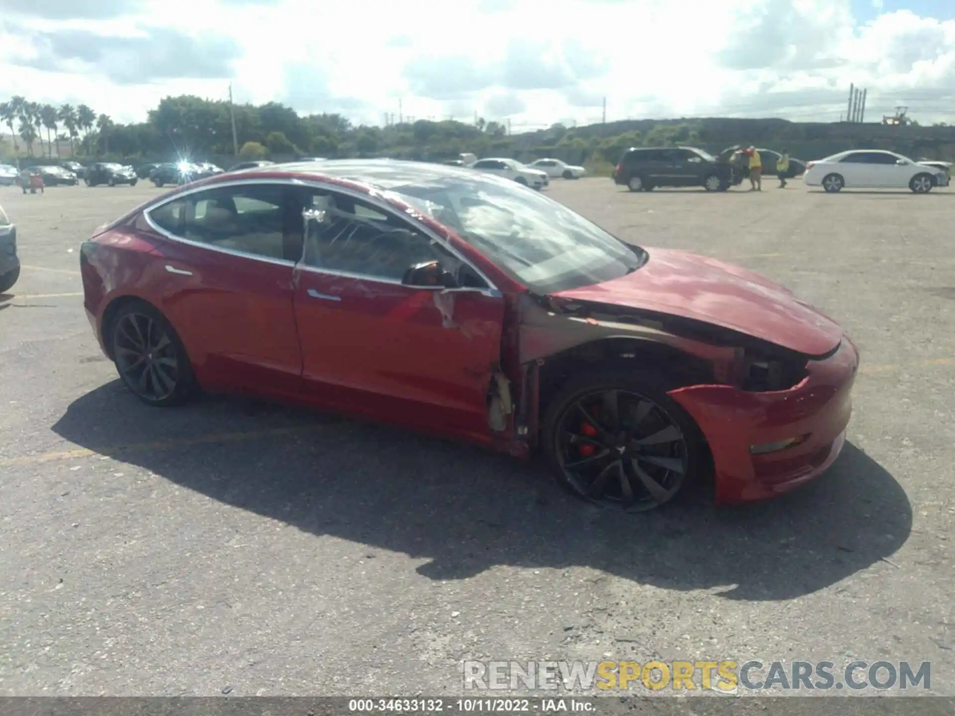 1 Photograph of a damaged car 5YJ3E1EC6LF743159 TESLA MODEL 3 2020