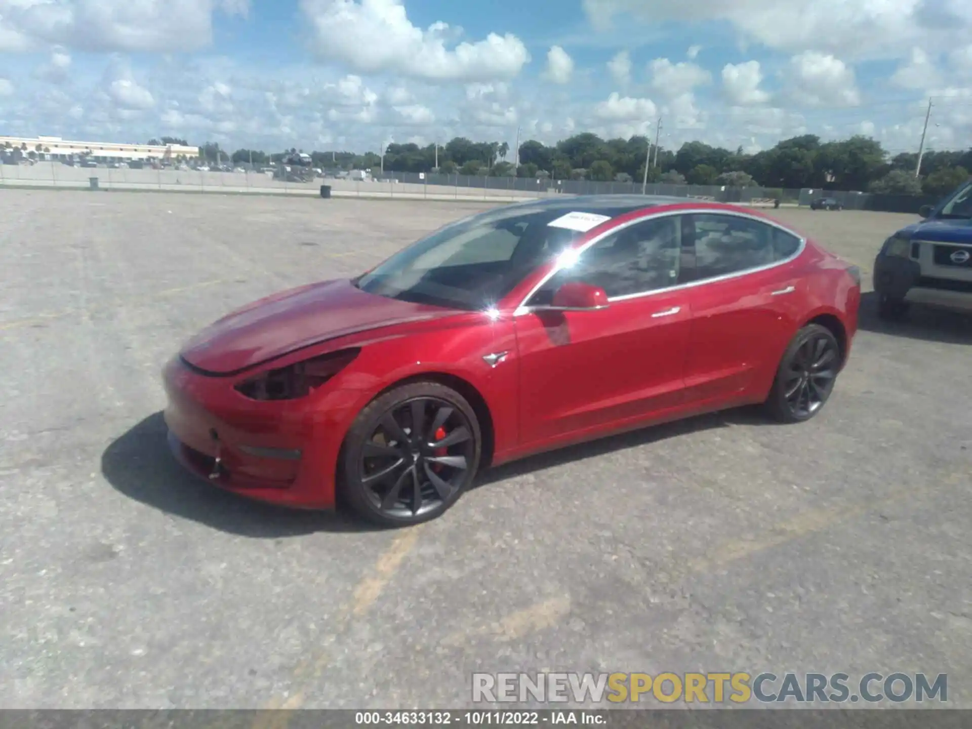 2 Photograph of a damaged car 5YJ3E1EC6LF743159 TESLA MODEL 3 2020