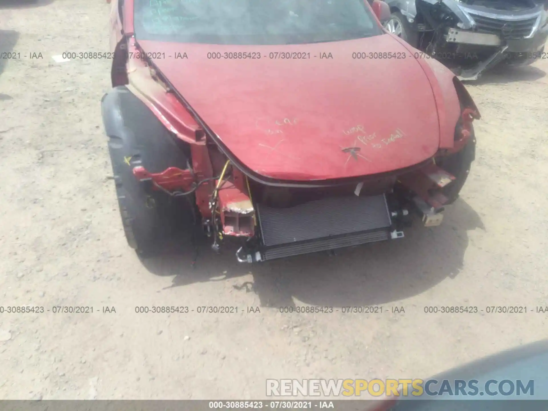 6 Photograph of a damaged car 5YJ3E1EC6LF747342 TESLA MODEL 3 2020