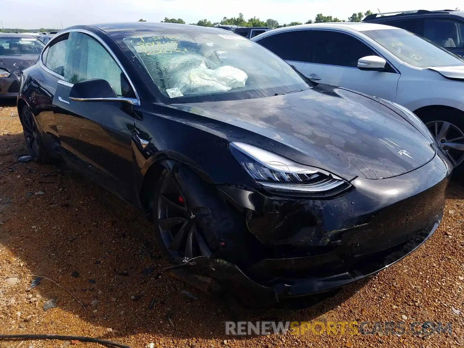 1 Photograph of a damaged car 5YJ3E1EC6LF774962 TESLA MODEL 3 2020