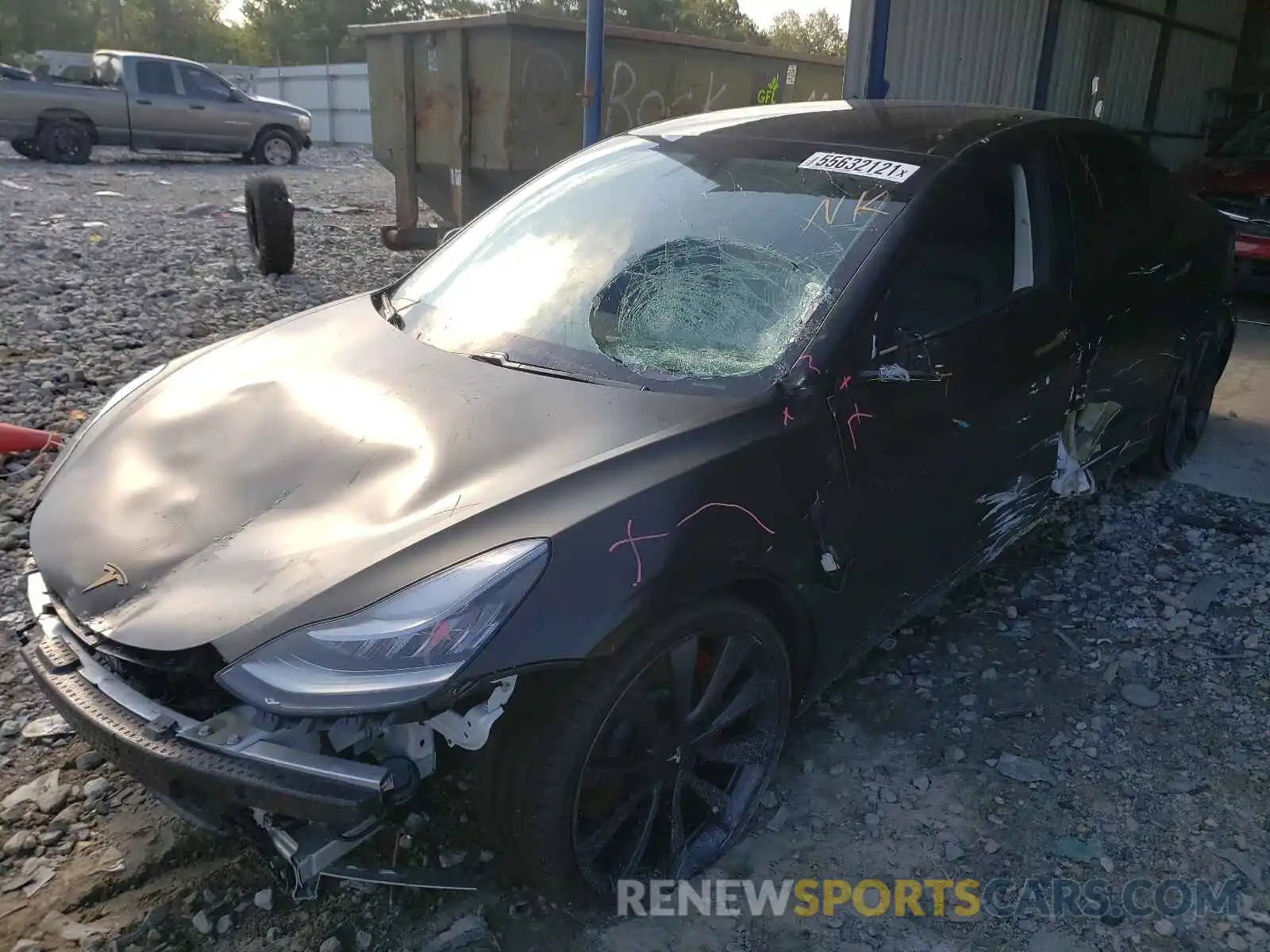 9 Photograph of a damaged car 5YJ3E1EC6LF791874 TESLA MODEL 3 2020